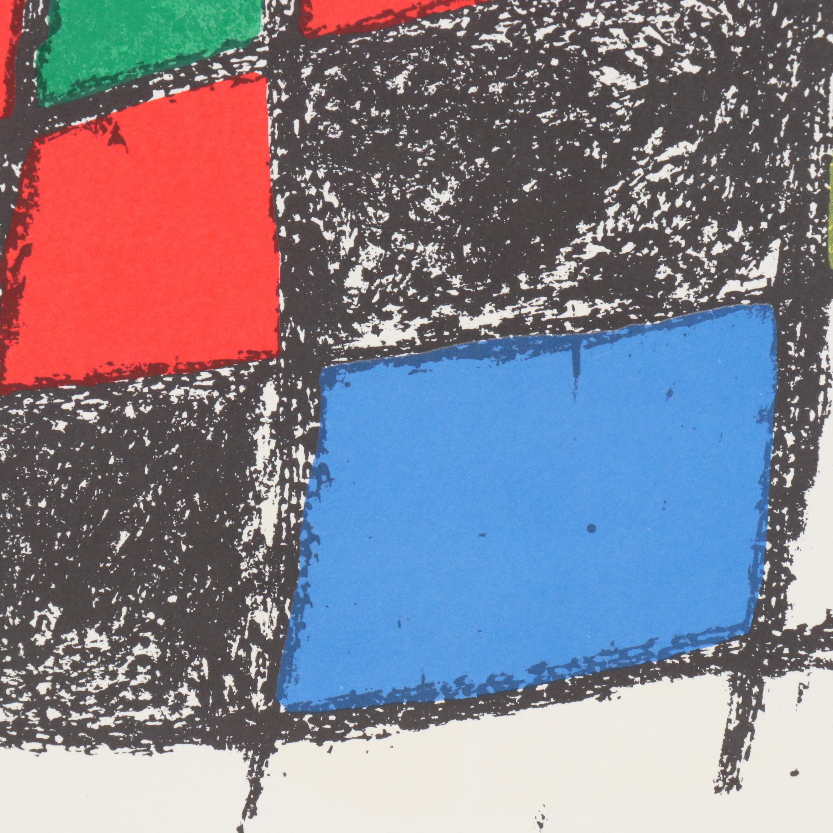 Joan Miró Double Page Color Lithograph "Original Lithograph VI," 1975