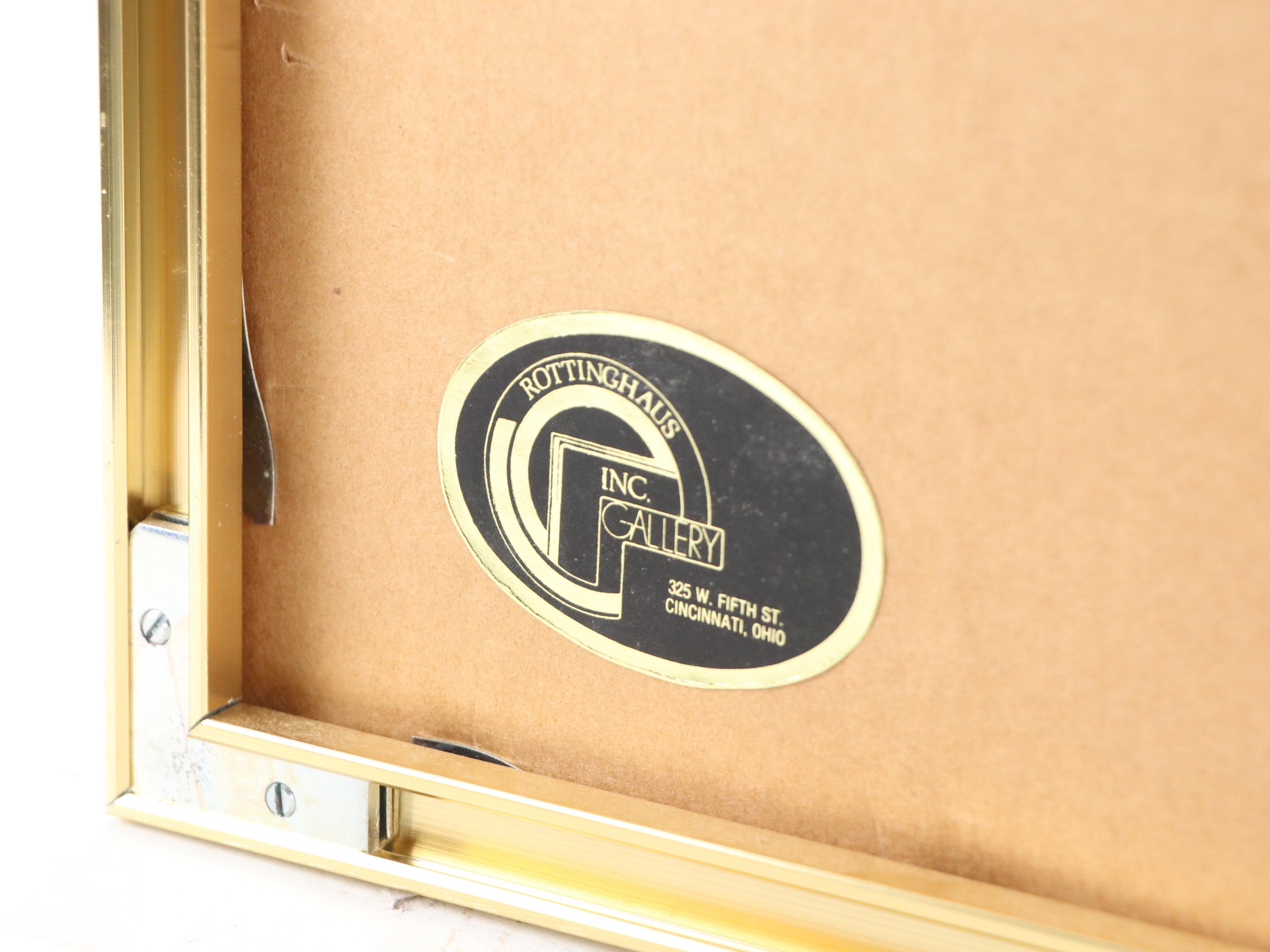 Virginia Price Fry Industrial Landscape Watercolor Painting, Late 20th Century