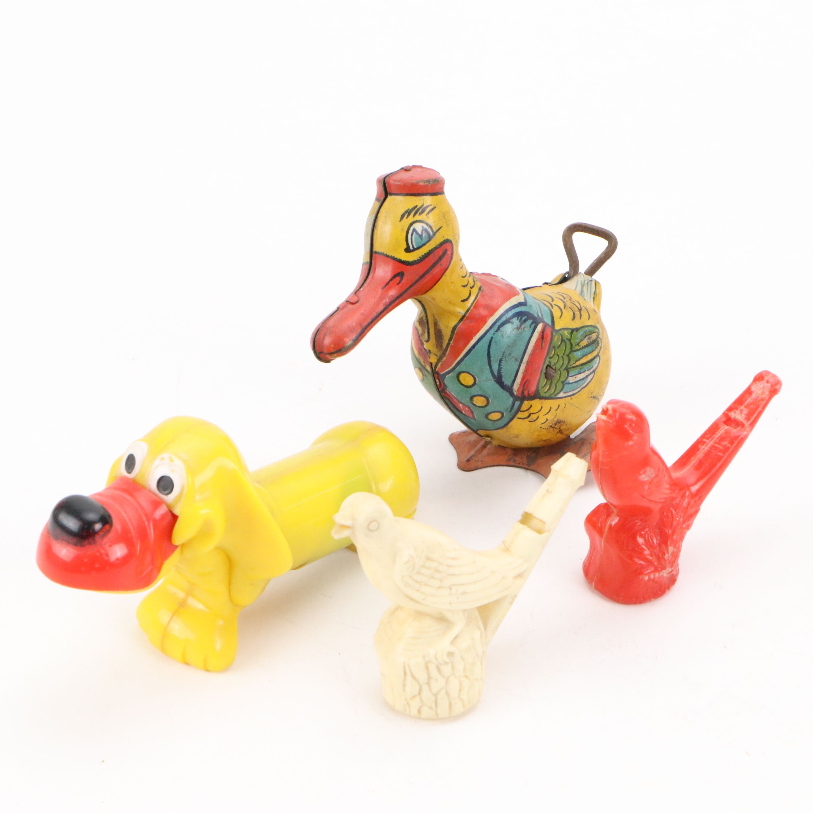 Collection of Vintage Board Games, Metal Vehicles and Other Toys, 20th C.