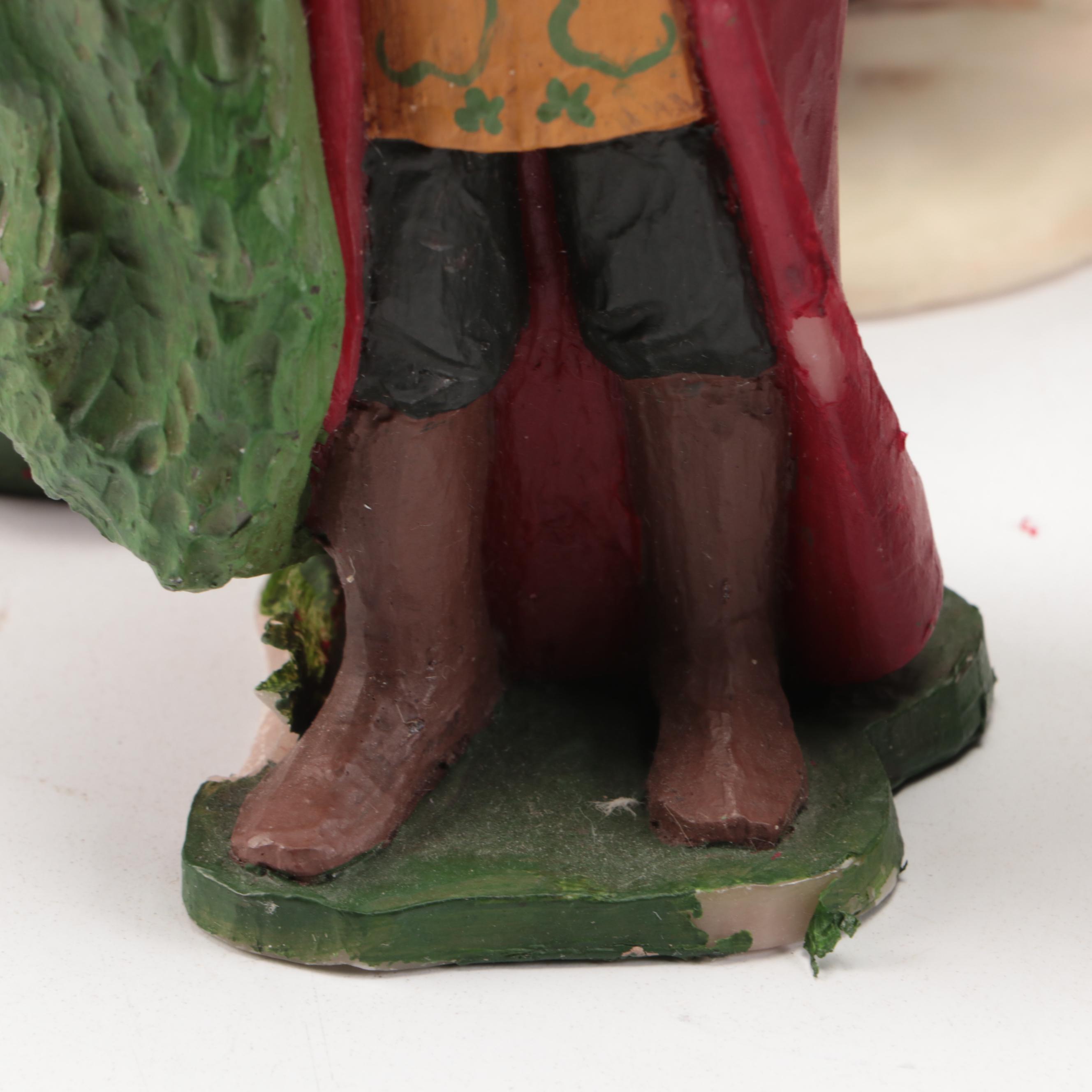 Collection of Rustic Style Santa Figures