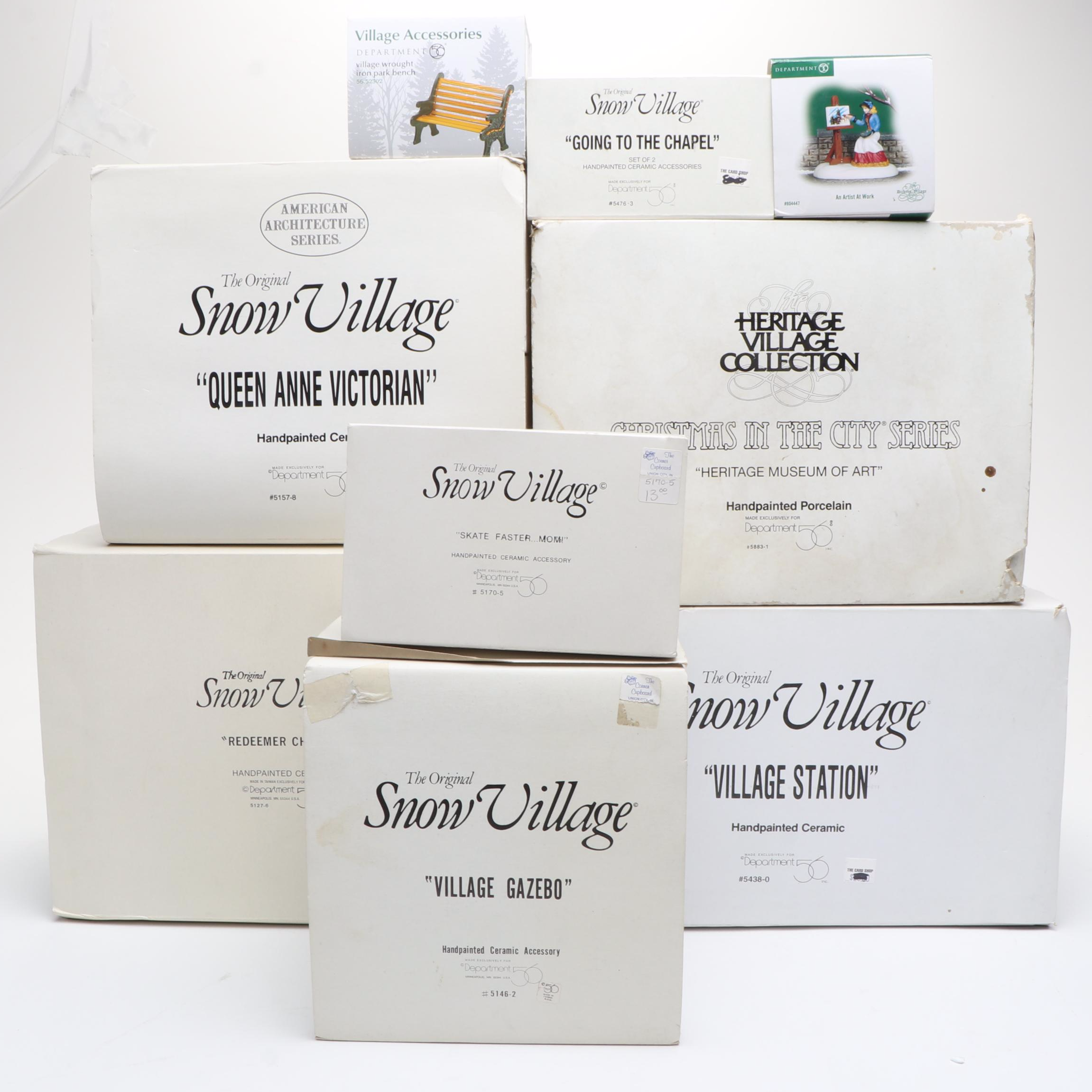 Department 56 Porcelain Christmas Village Featuring "Museum of Art" and More