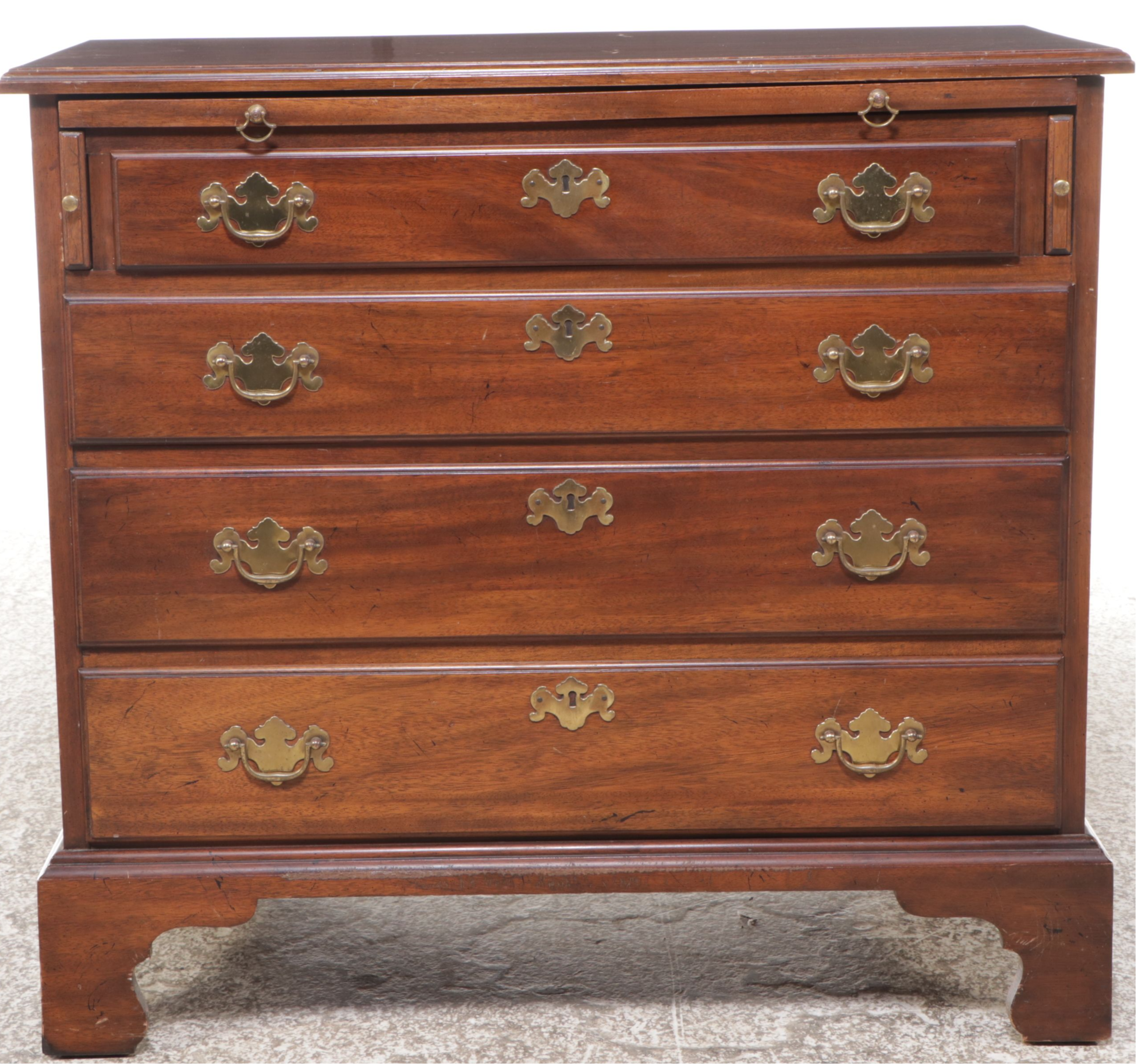 George III Style Mahogany Bachelor Chest, 20th Century