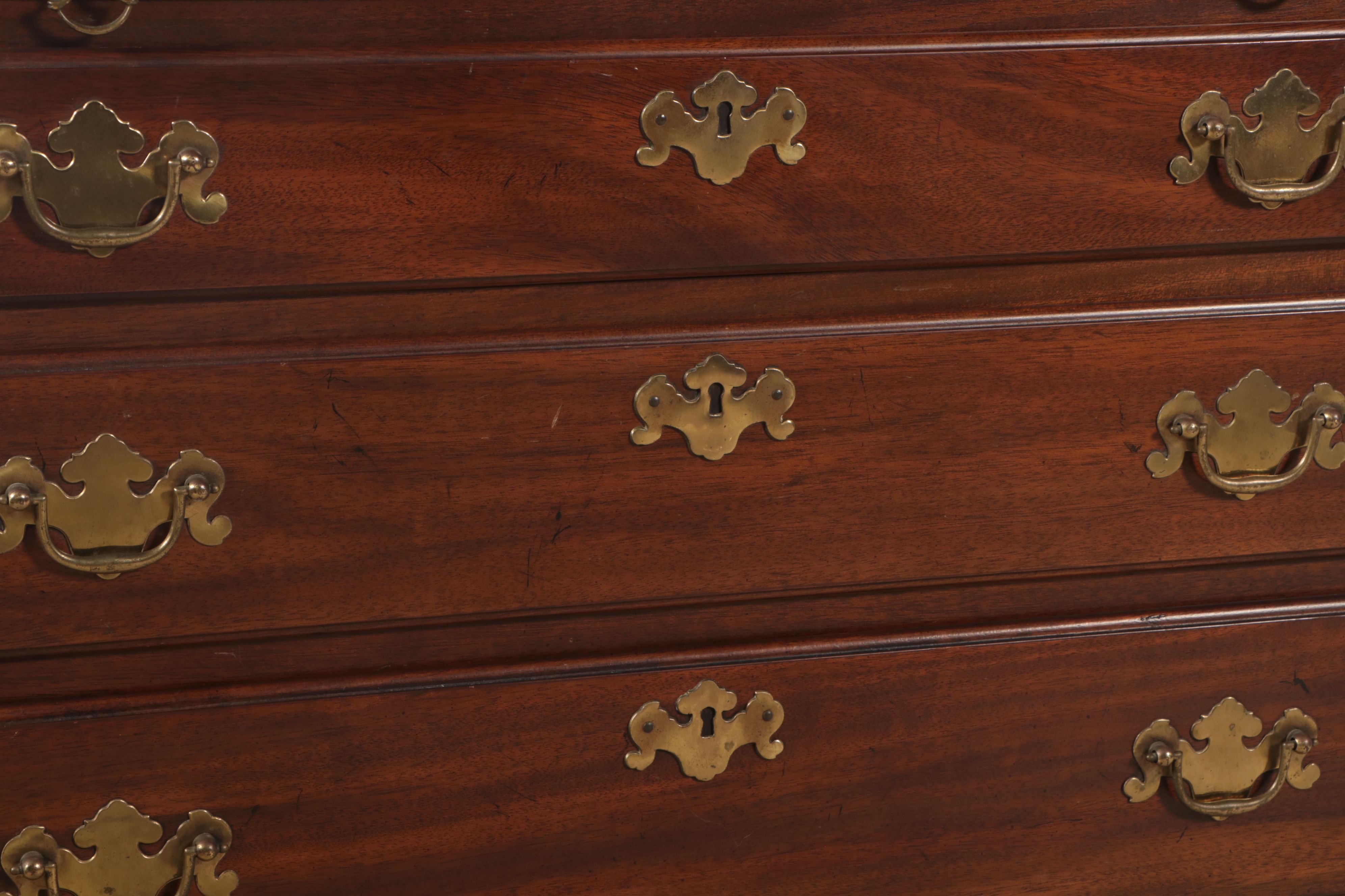 George III Style Mahogany Bachelor Chest, 20th Century