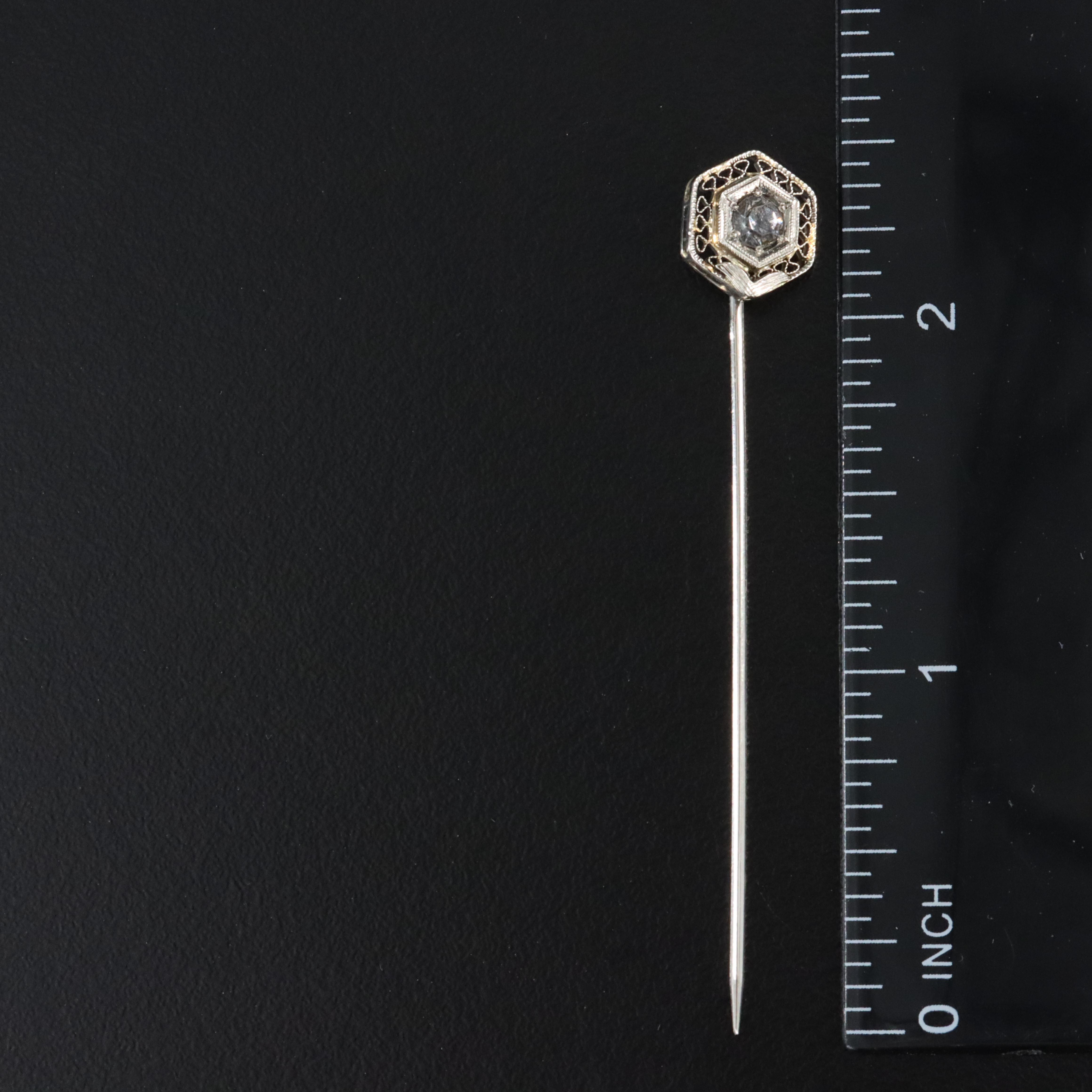 Scofield, Melcher & Scofield 18K and Art Deco Platinum Stickpins