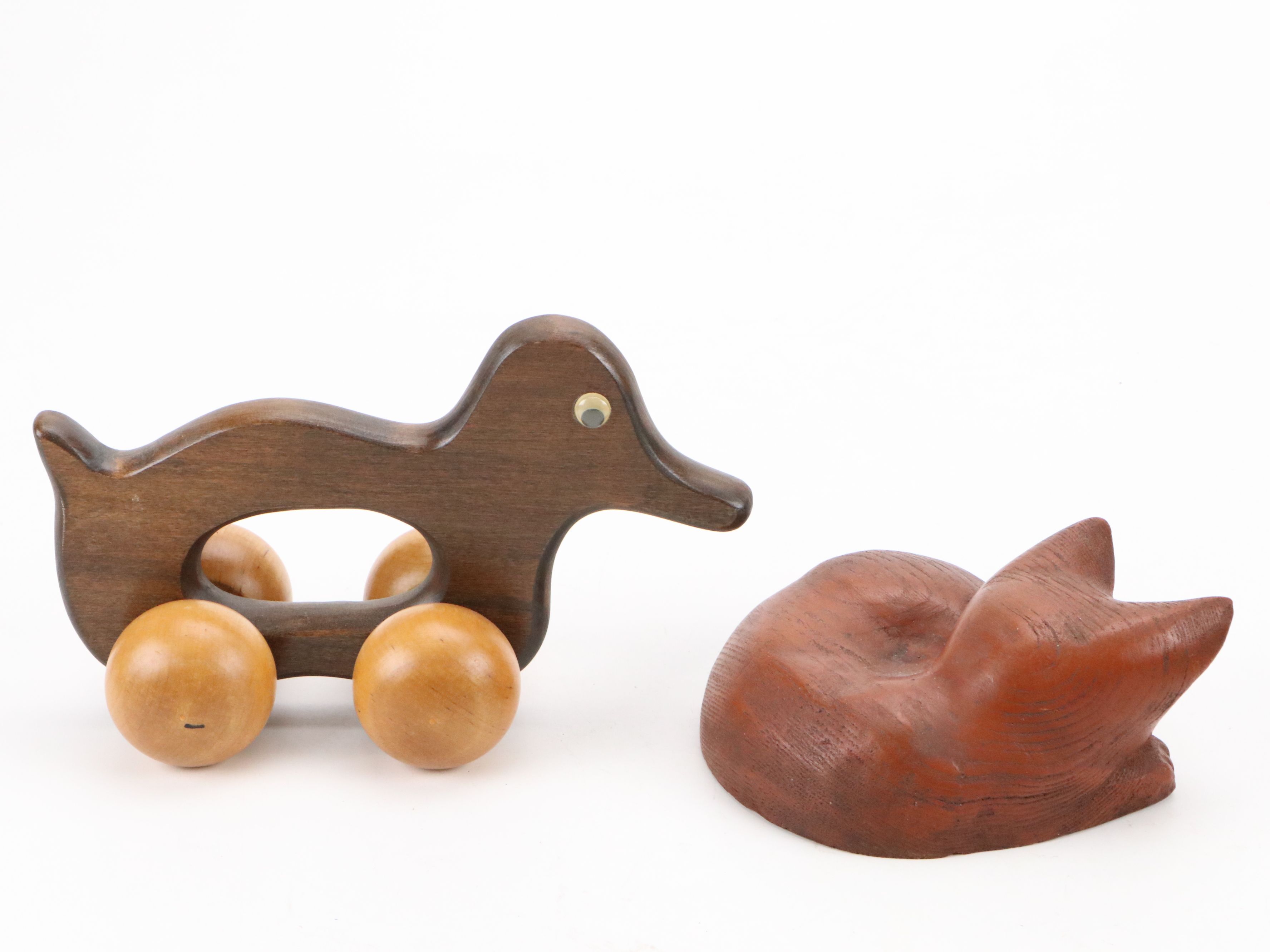 Wooden Toys with Children's Miniature Solingen Flatware and Other Kitchen Tools