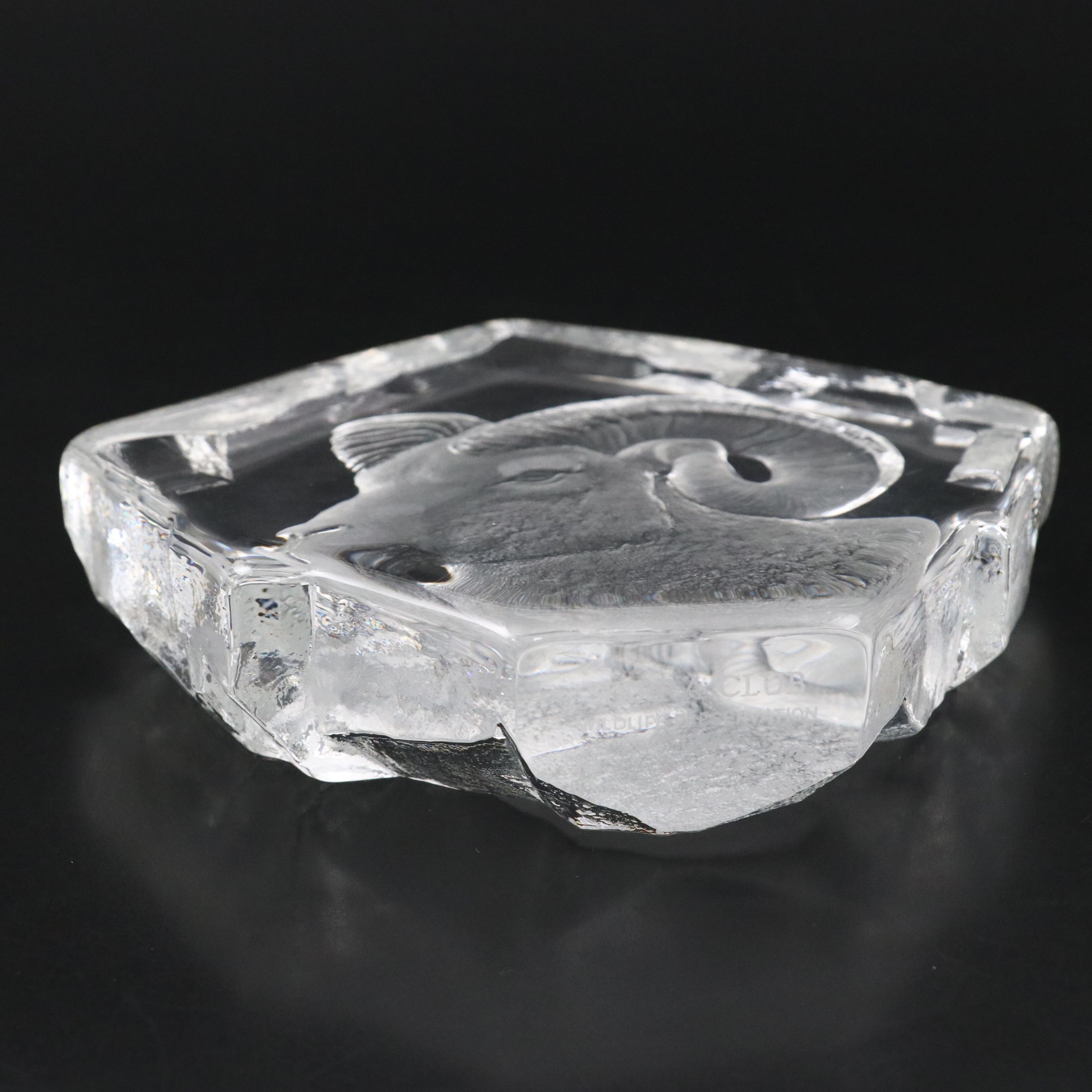 Mats Jonasson for Sierra Club Limited Edition Bighorn Sheep Art Glass Figure