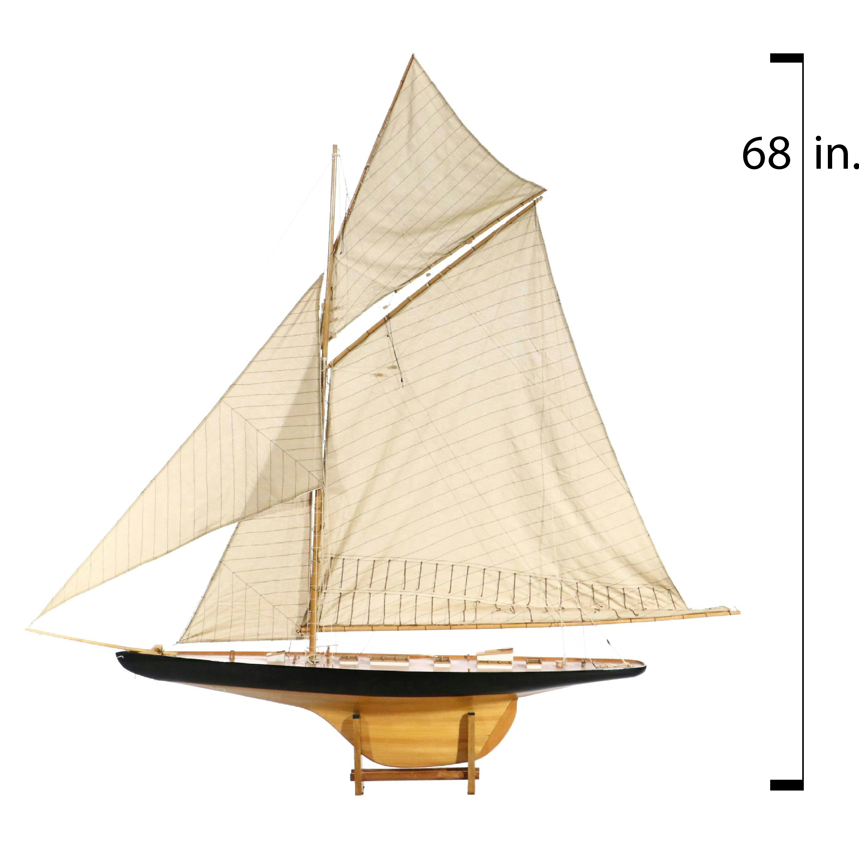 America's Cup "Columbia" J-Boat Scale Model Yacht