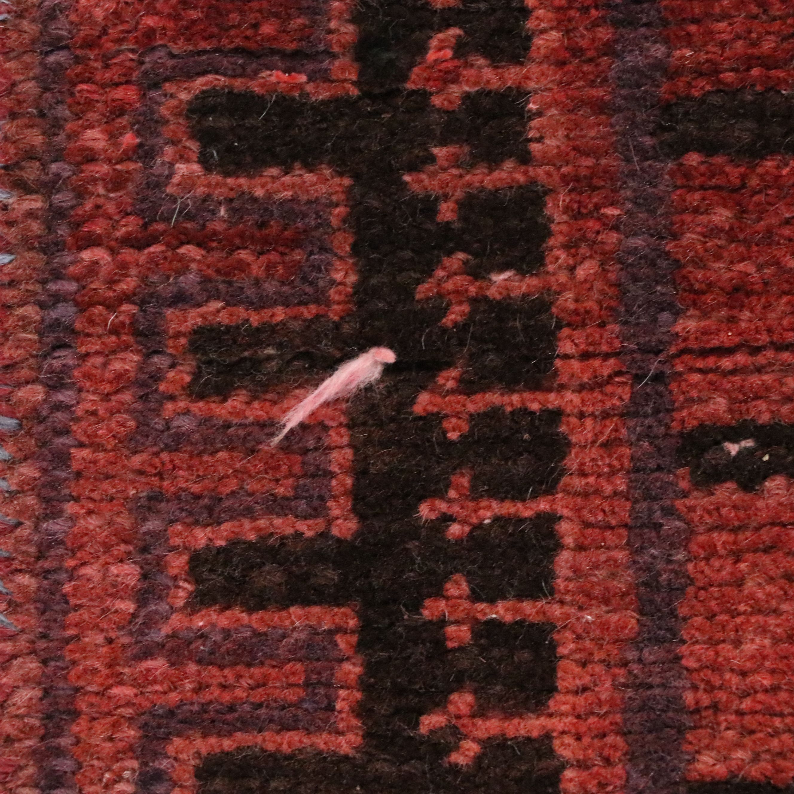 2'11 x 11'1 Hand-Knotted Persian Qashqai Remnant Carpet Runner