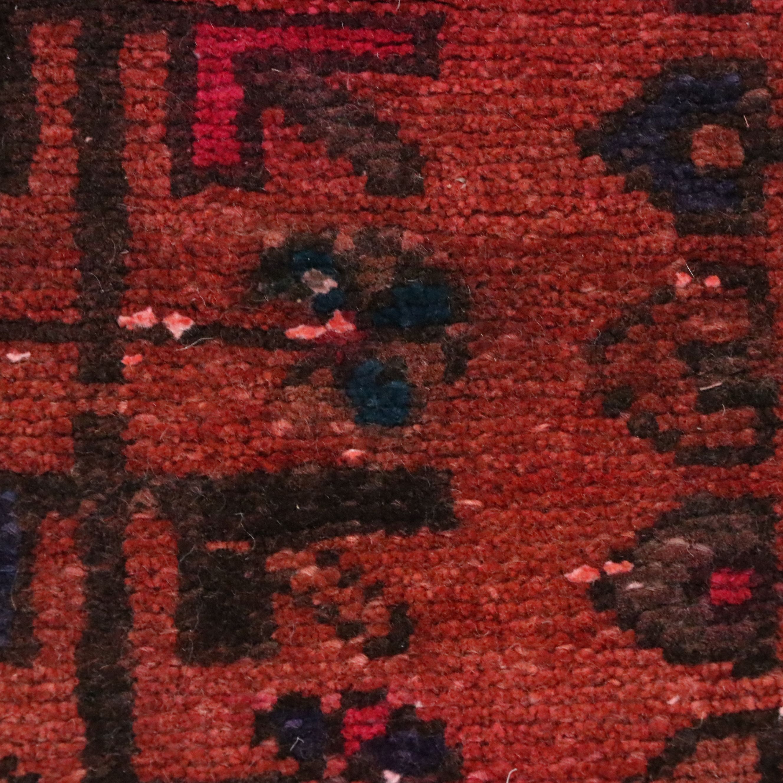 2'11 x 11'1 Hand-Knotted Persian Qashqai Remnant Carpet Runner