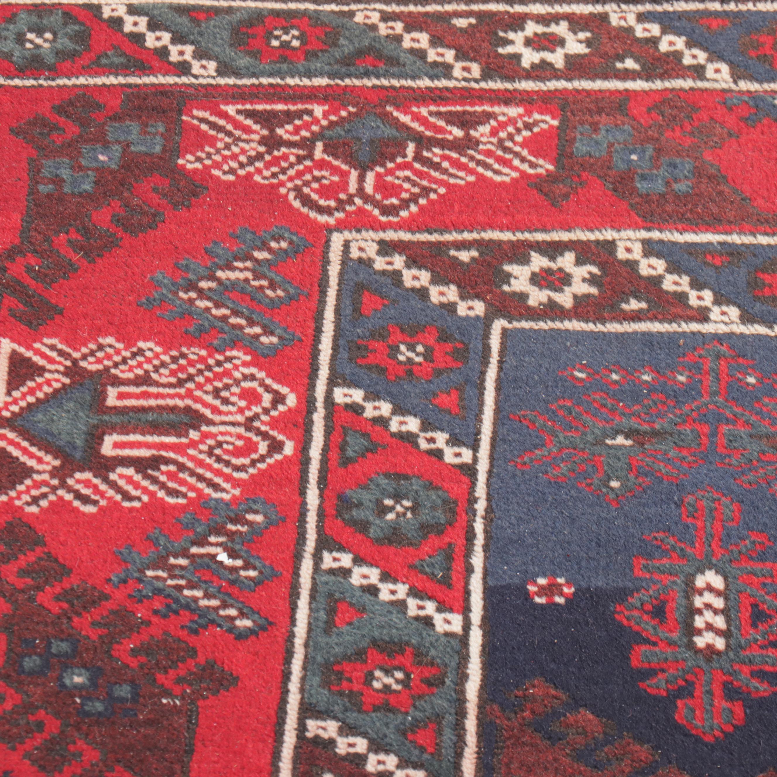 4'4 x 6'7 Hand-Knotted Afghan Baluch Area Rug