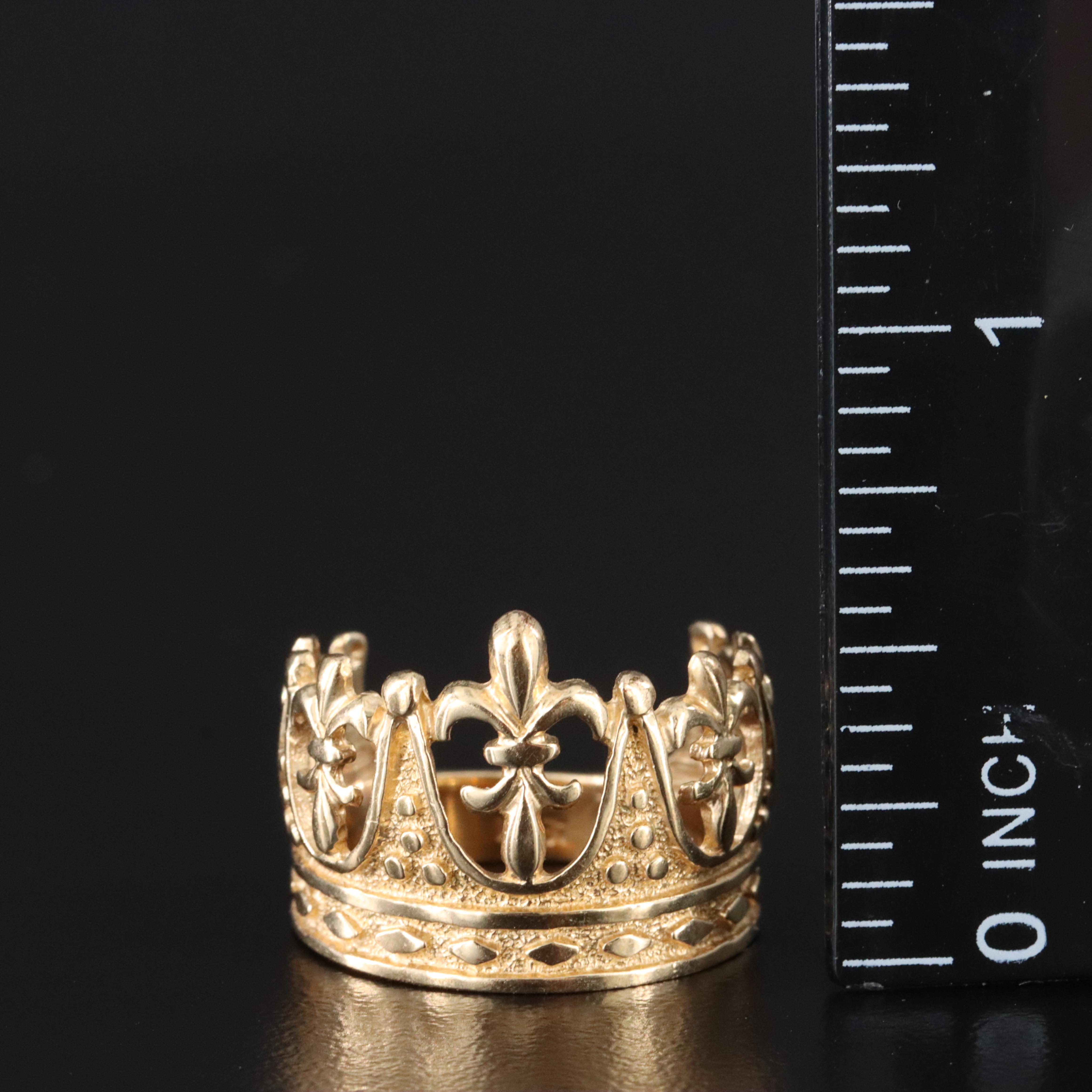 14K Crown Ring
