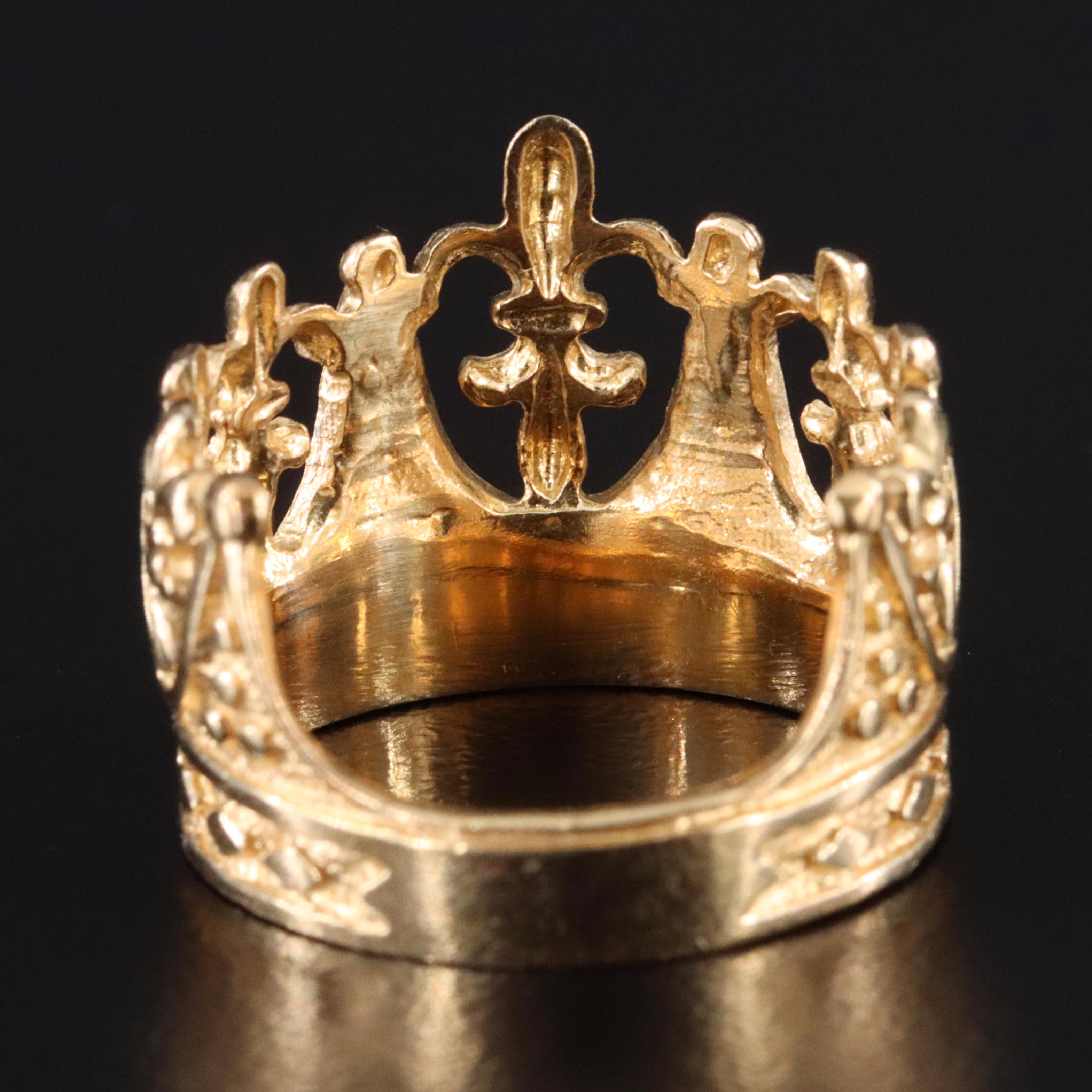 14K Crown Ring