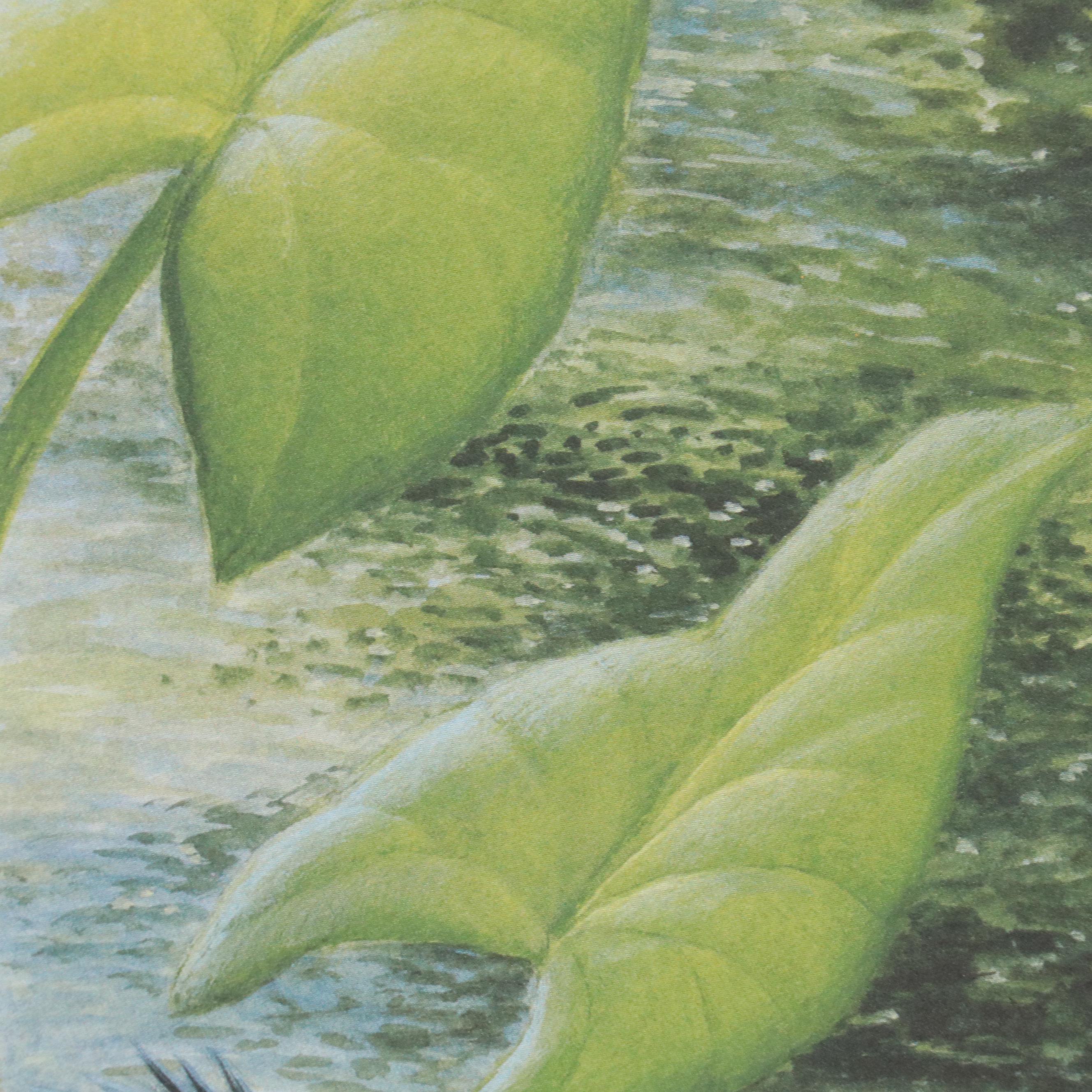 John Ruthven Offset Lithograph "Belted Kingfisher," 1988