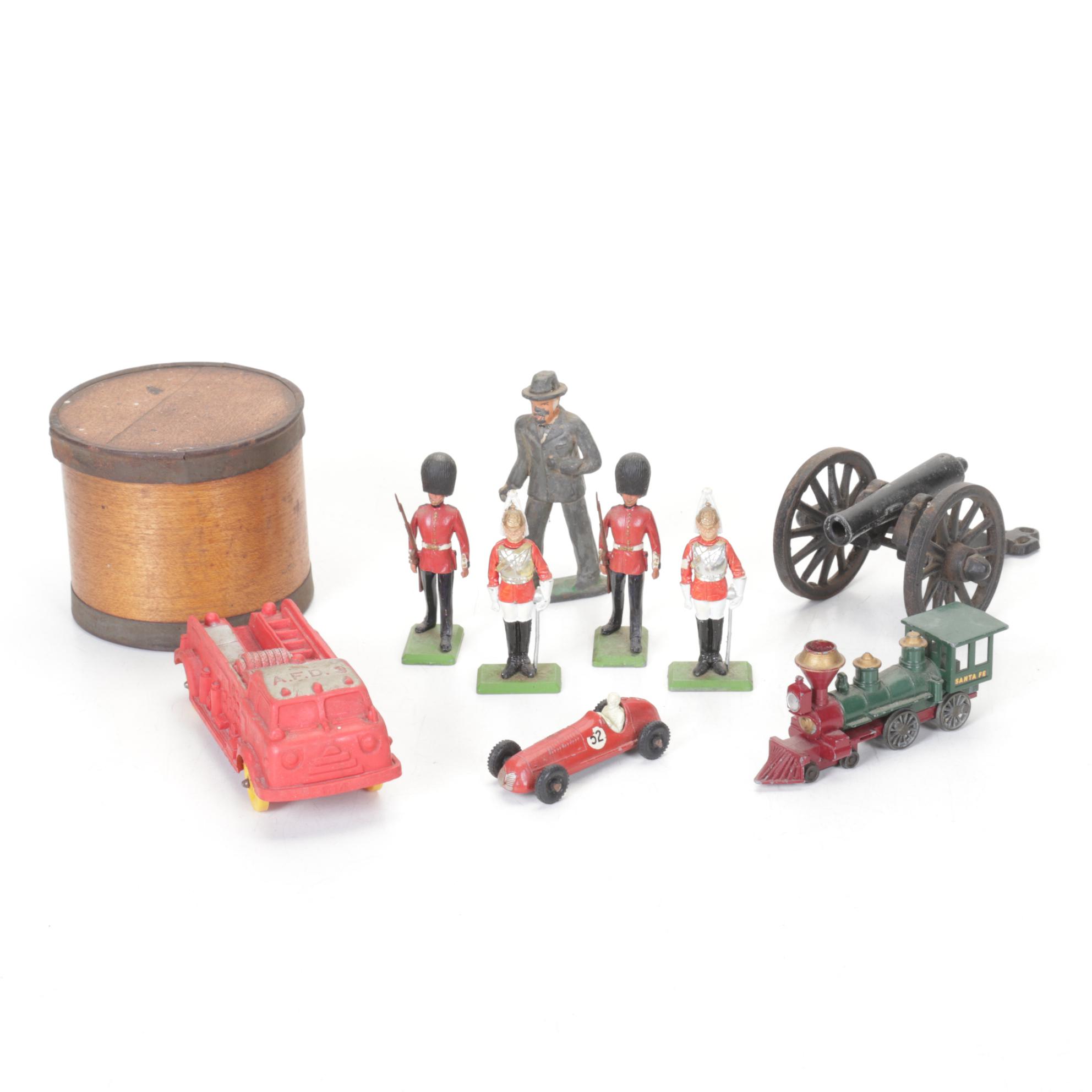 W. Britain Cast Toy Soldiers & Other Toys, Early to Mid 20th C.