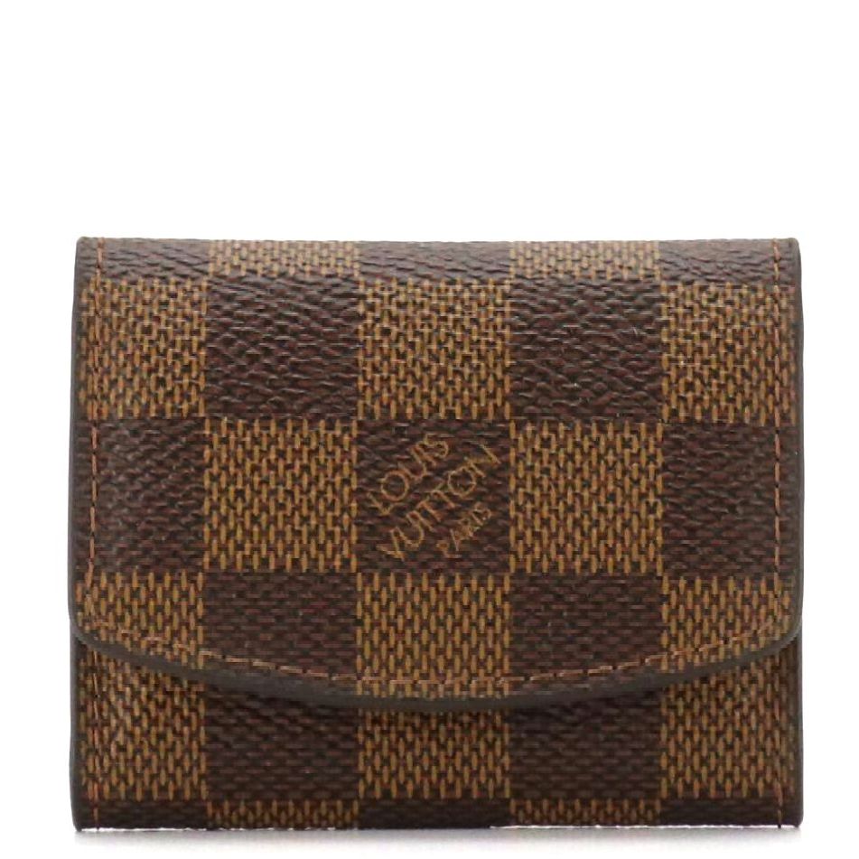 Louis Vuitton Cufflink Case in Damier Ebene Canvas