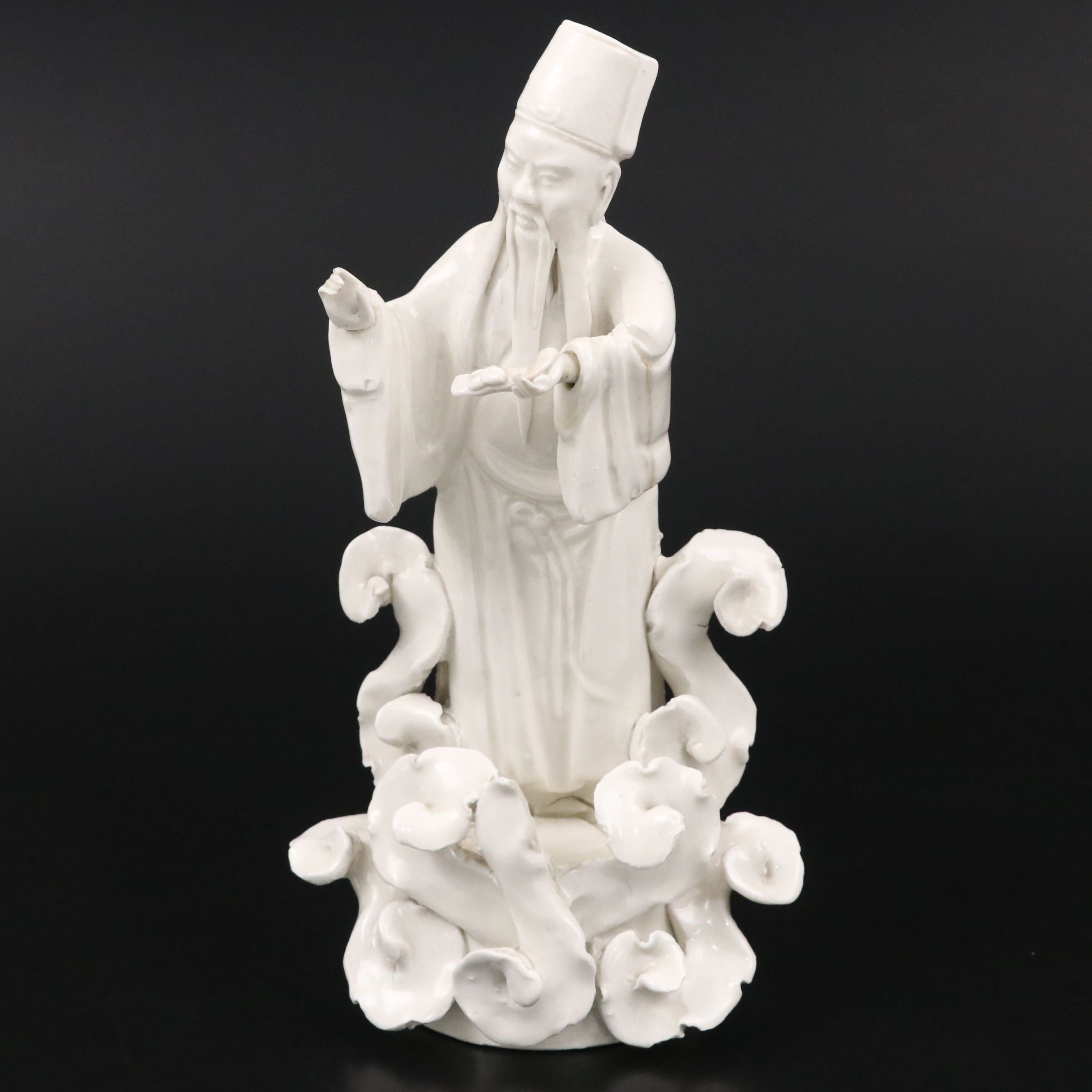 Chinese Porcelain Blanc de Chine Immortal Figurine