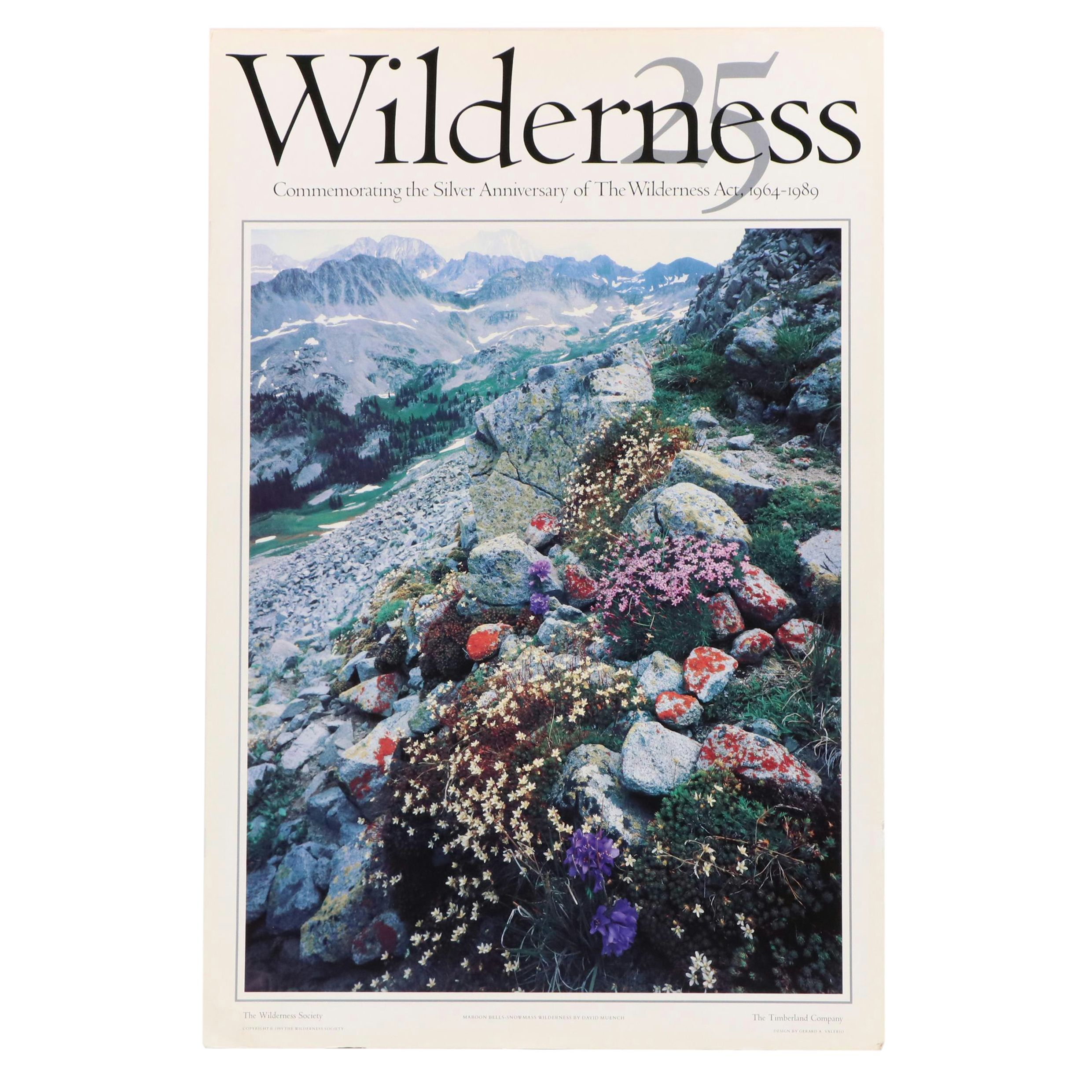 The Wilderness Society Commemorative Offset Lithograph Poster, 1989