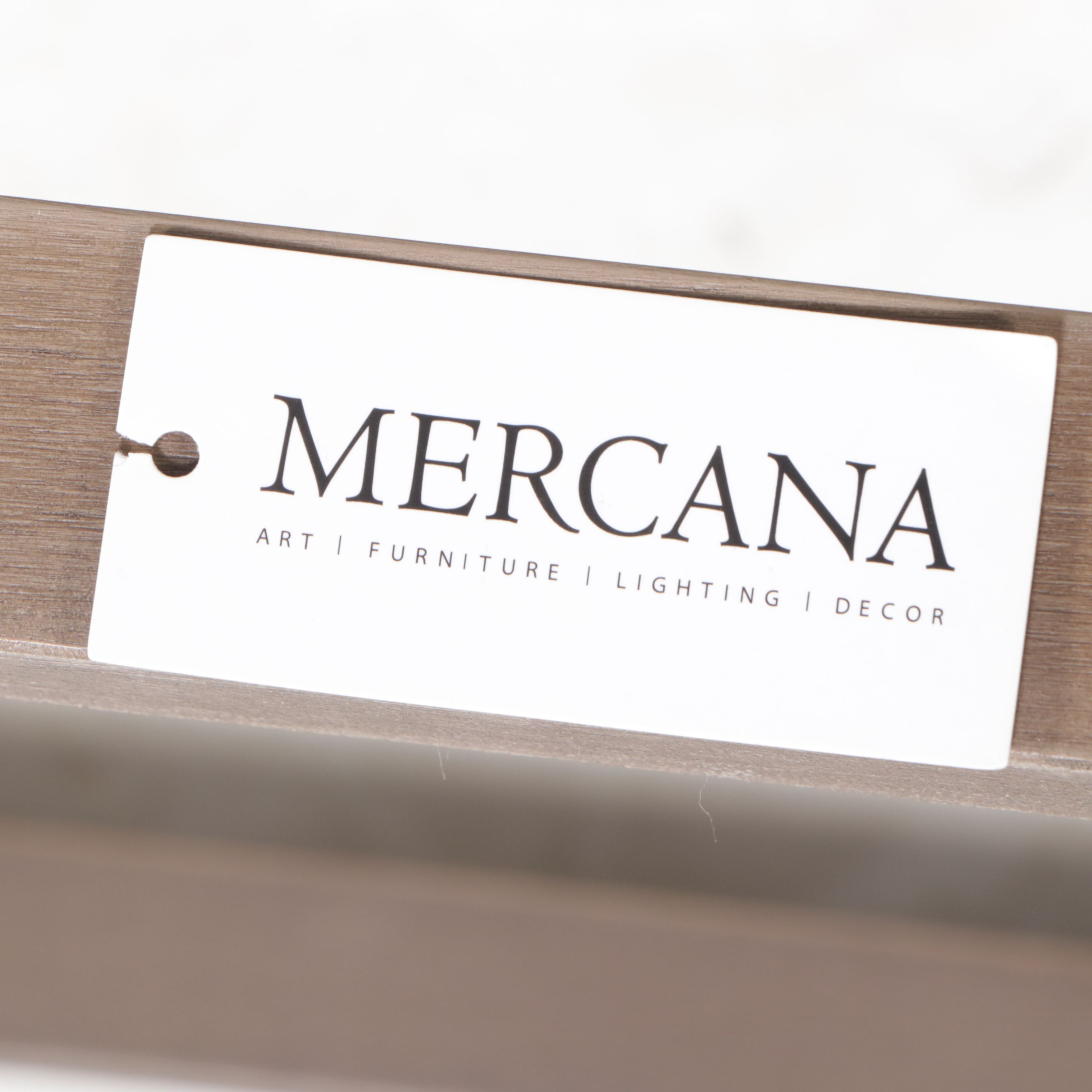 Mercana Contemporary Bleach Wood Accent Chair with Removable Cushions