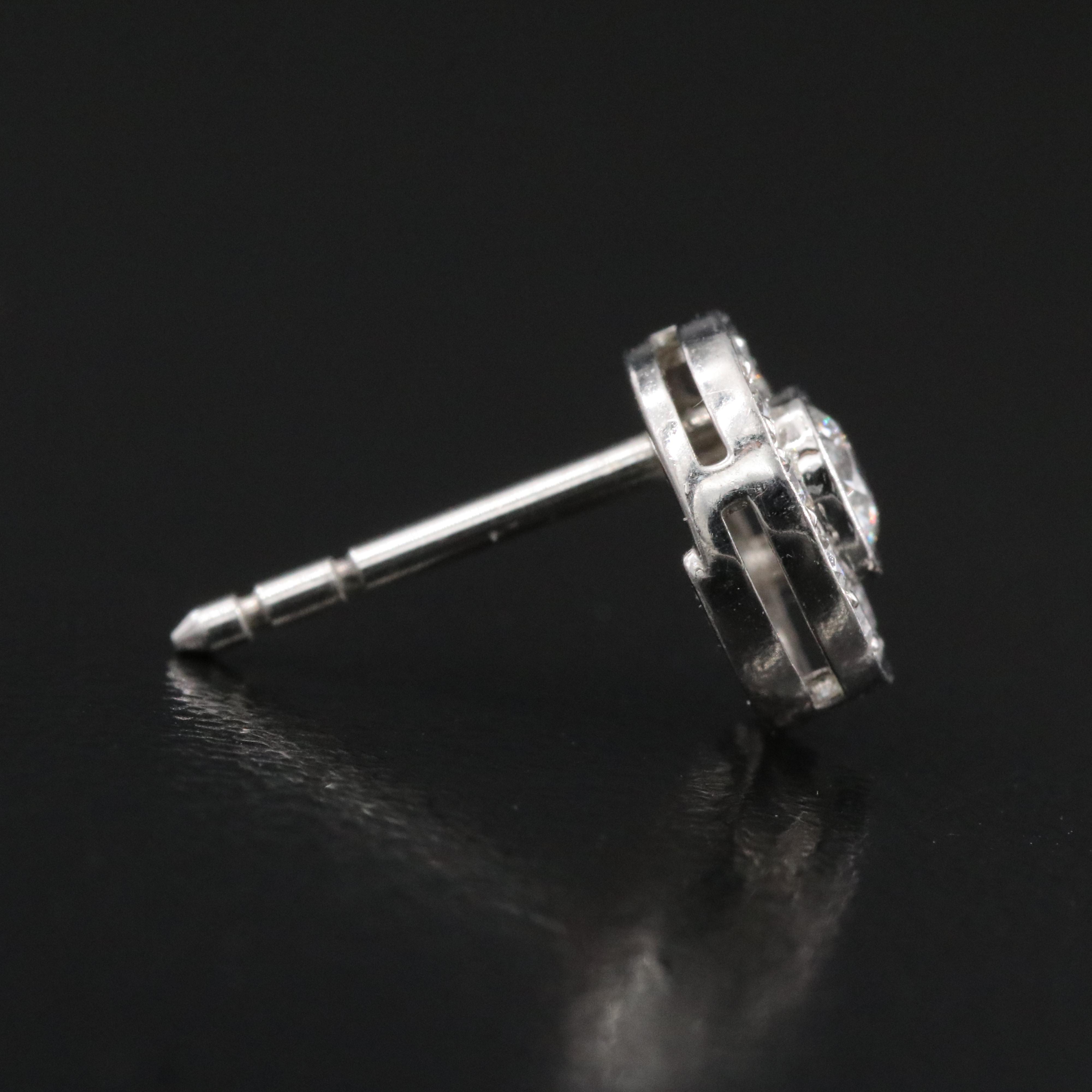 Tiffany & Co. Circlet Platinum and 0.65 CTW Diamond Earrings