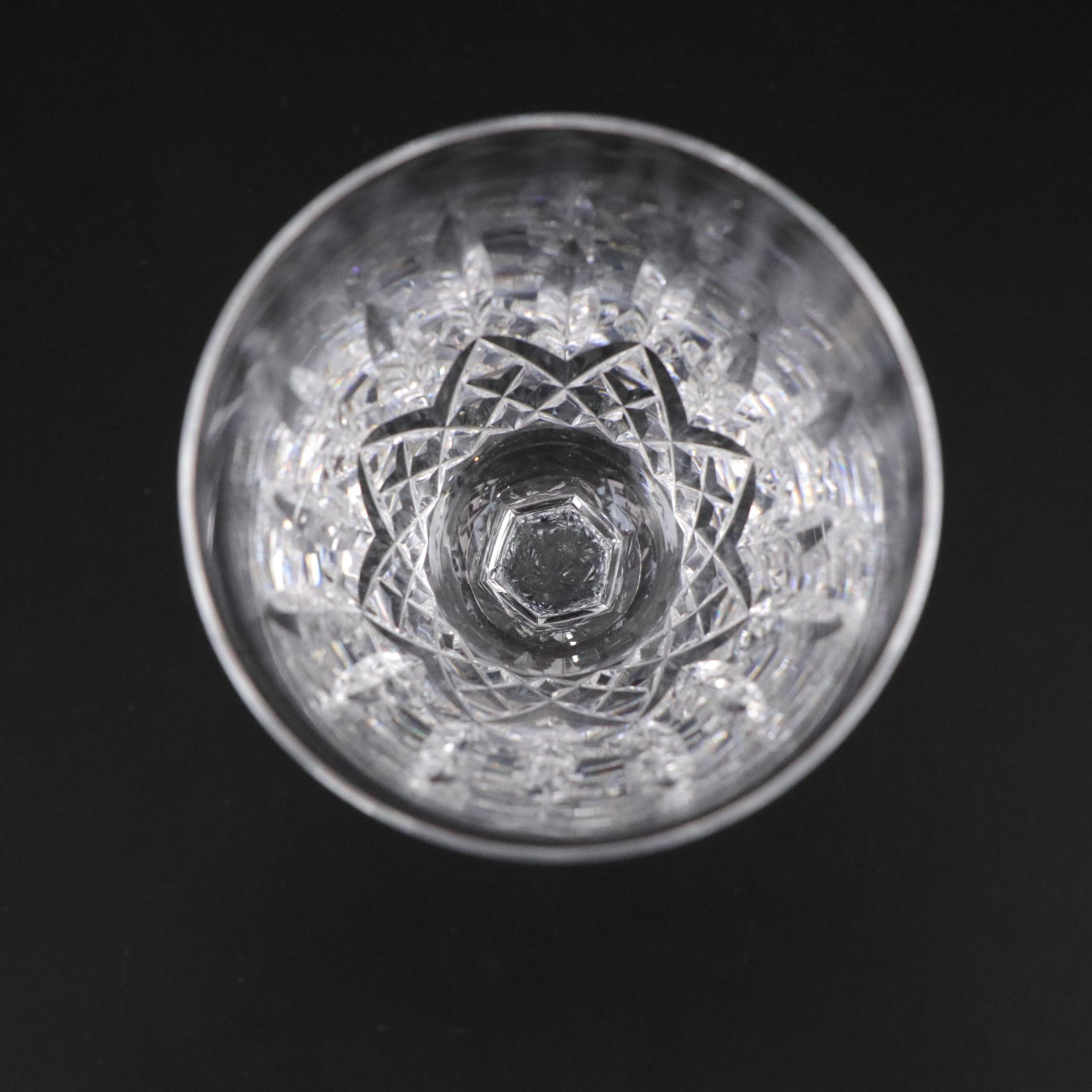 Five Waterford Crystal "Lismore" Claret Stems