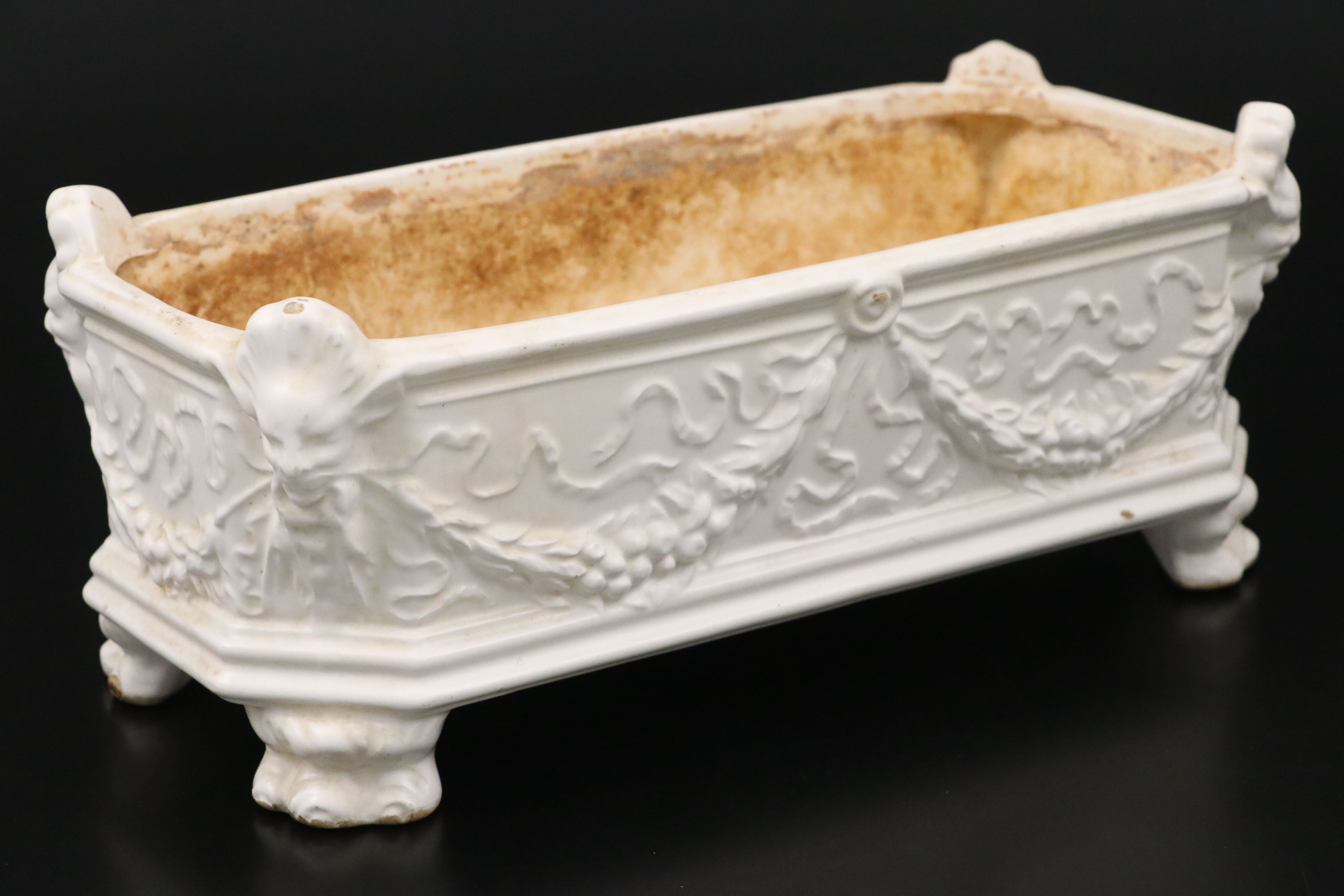 Japanese Morimura Hand-Painted Porcelain Vase & Empire Style Ceramic Planter