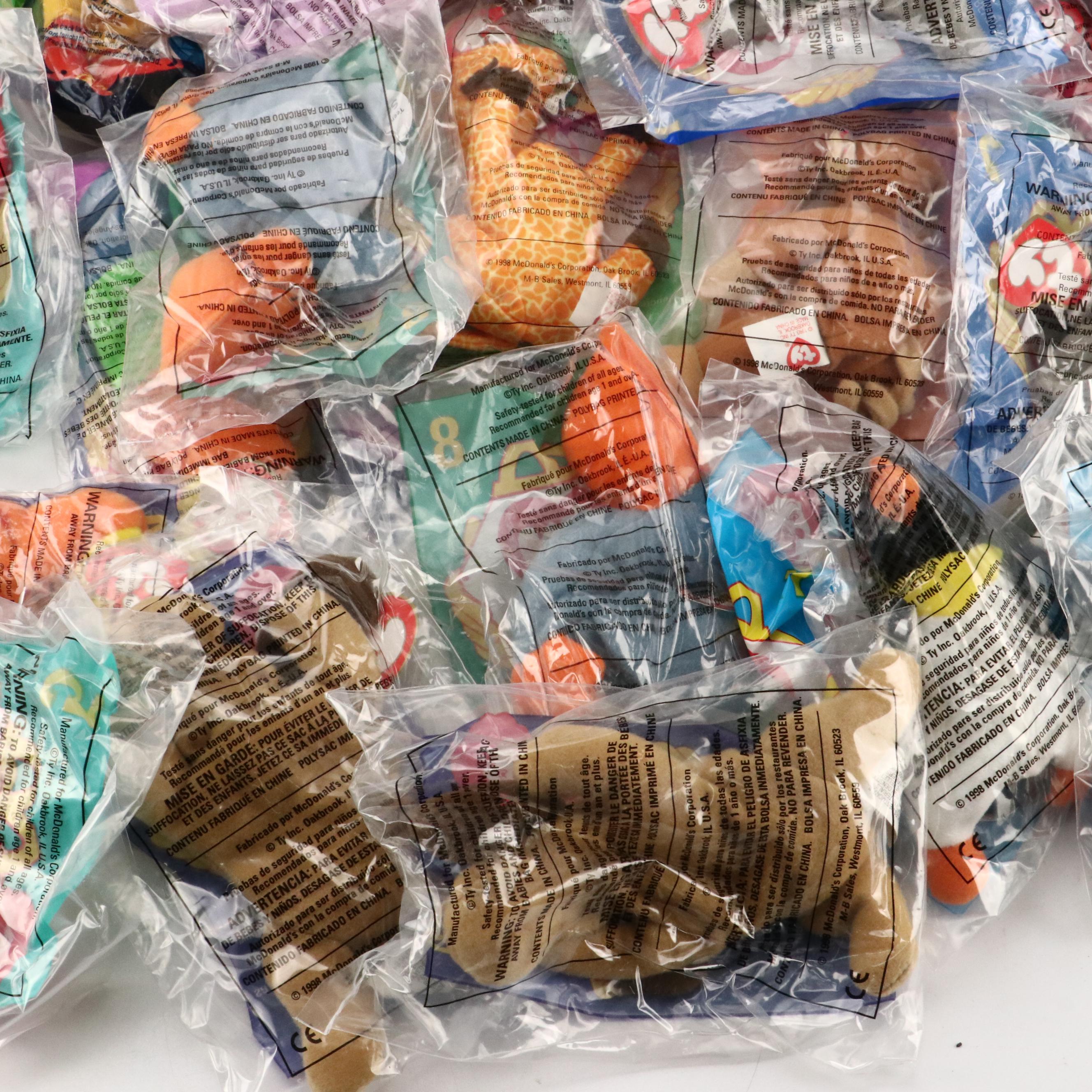 McDonald's "Doby," "Bongo" with More Beanie Babies and Ronald McDonald Toys