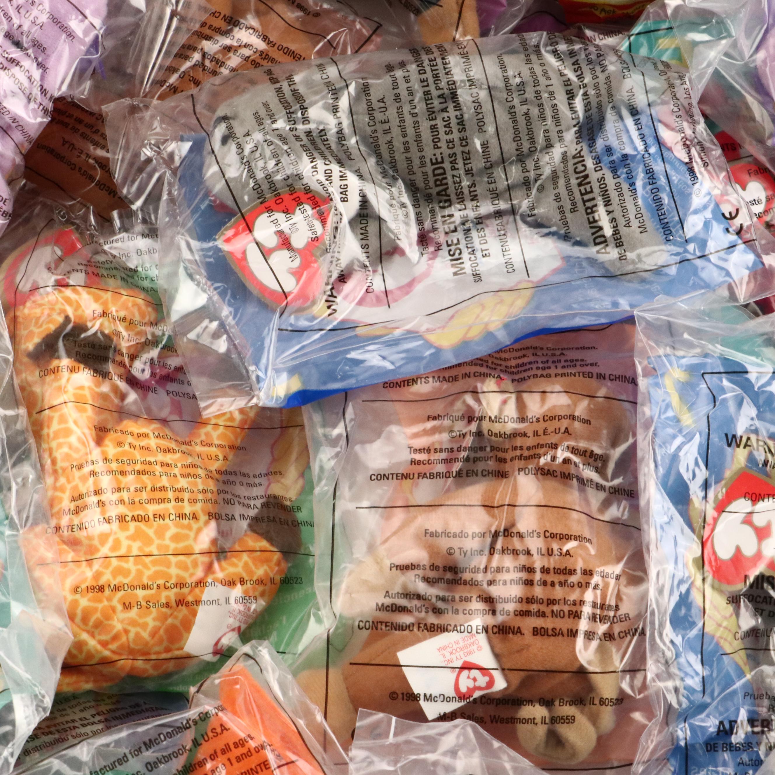 McDonald's "Doby," "Bongo" with More Beanie Babies and Ronald McDonald Toys