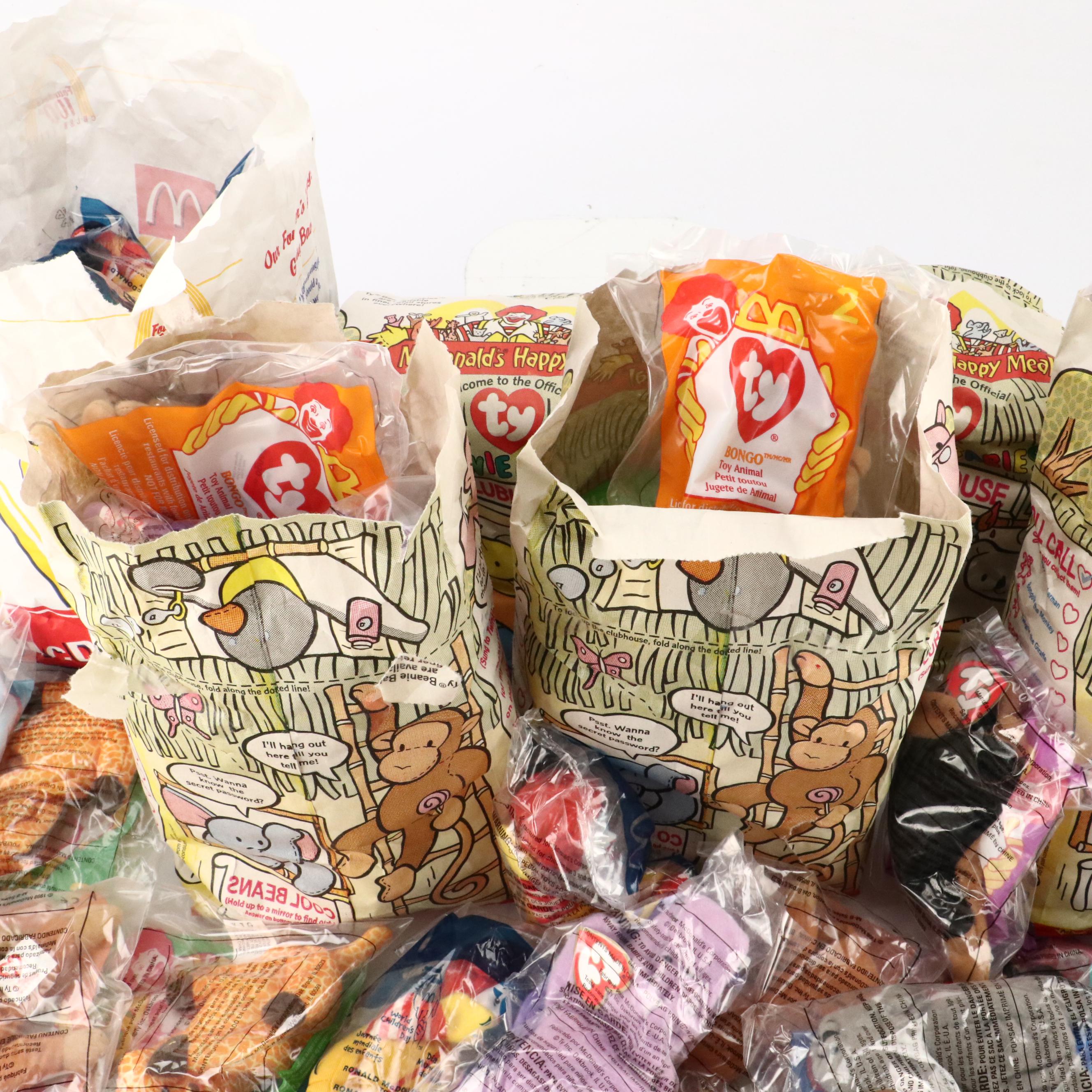 McDonald's "Doby," "Bongo" with More Beanie Babies and Ronald McDonald Toys