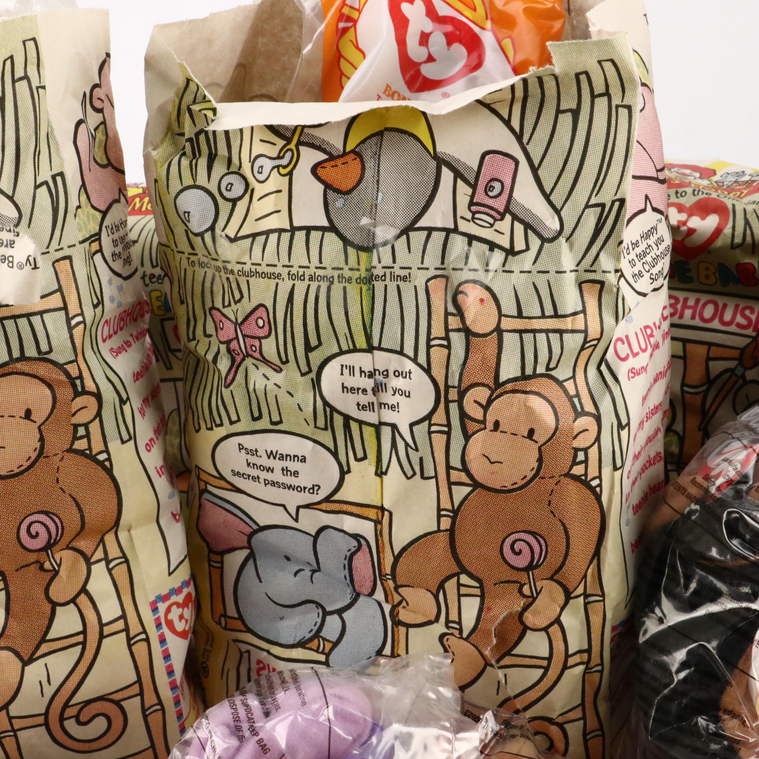 McDonald's "Doby," "Bongo" with More Beanie Babies and Ronald McDonald Toys