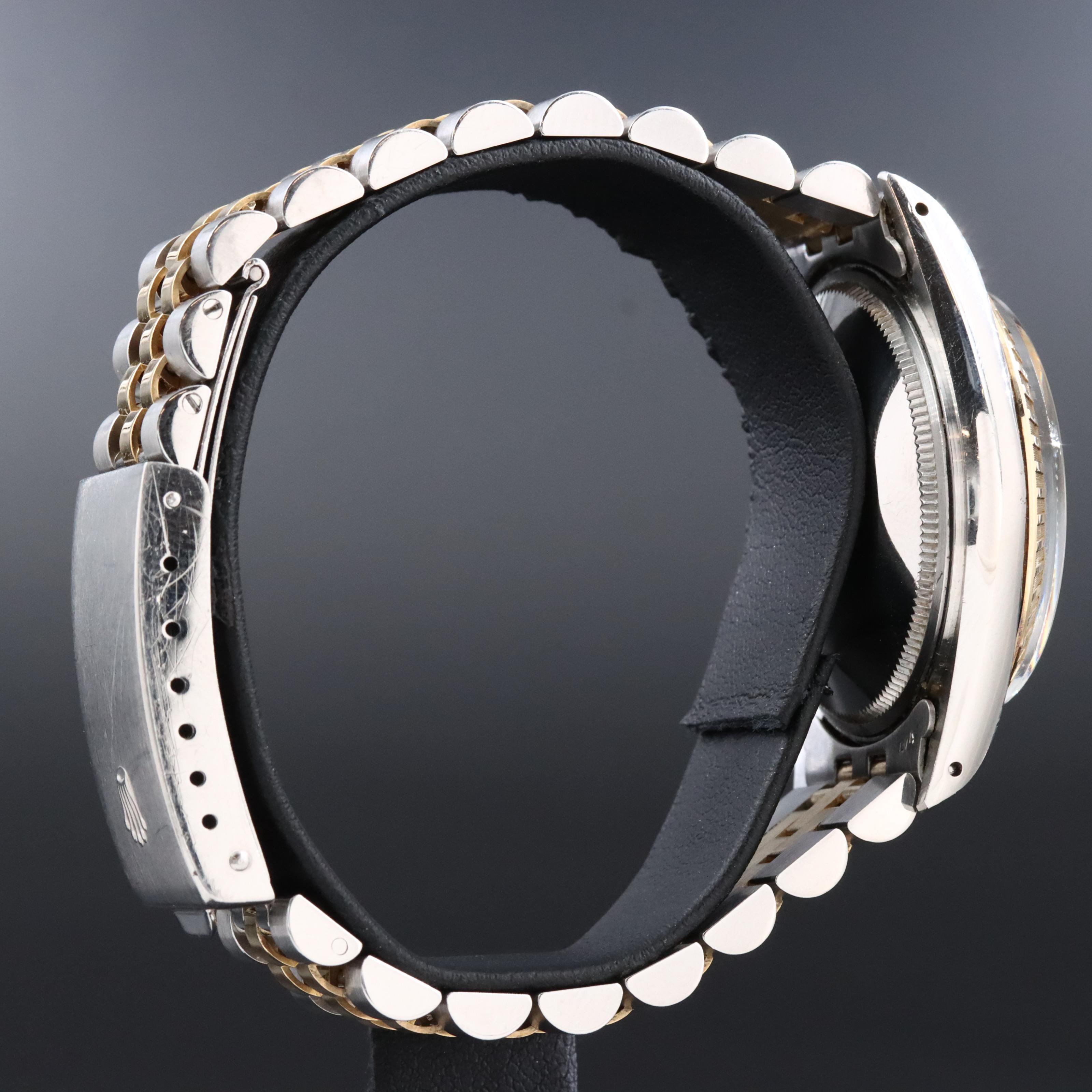 1981 Oyster Perpetual Date 15053 Engine Turned Bezel Watch