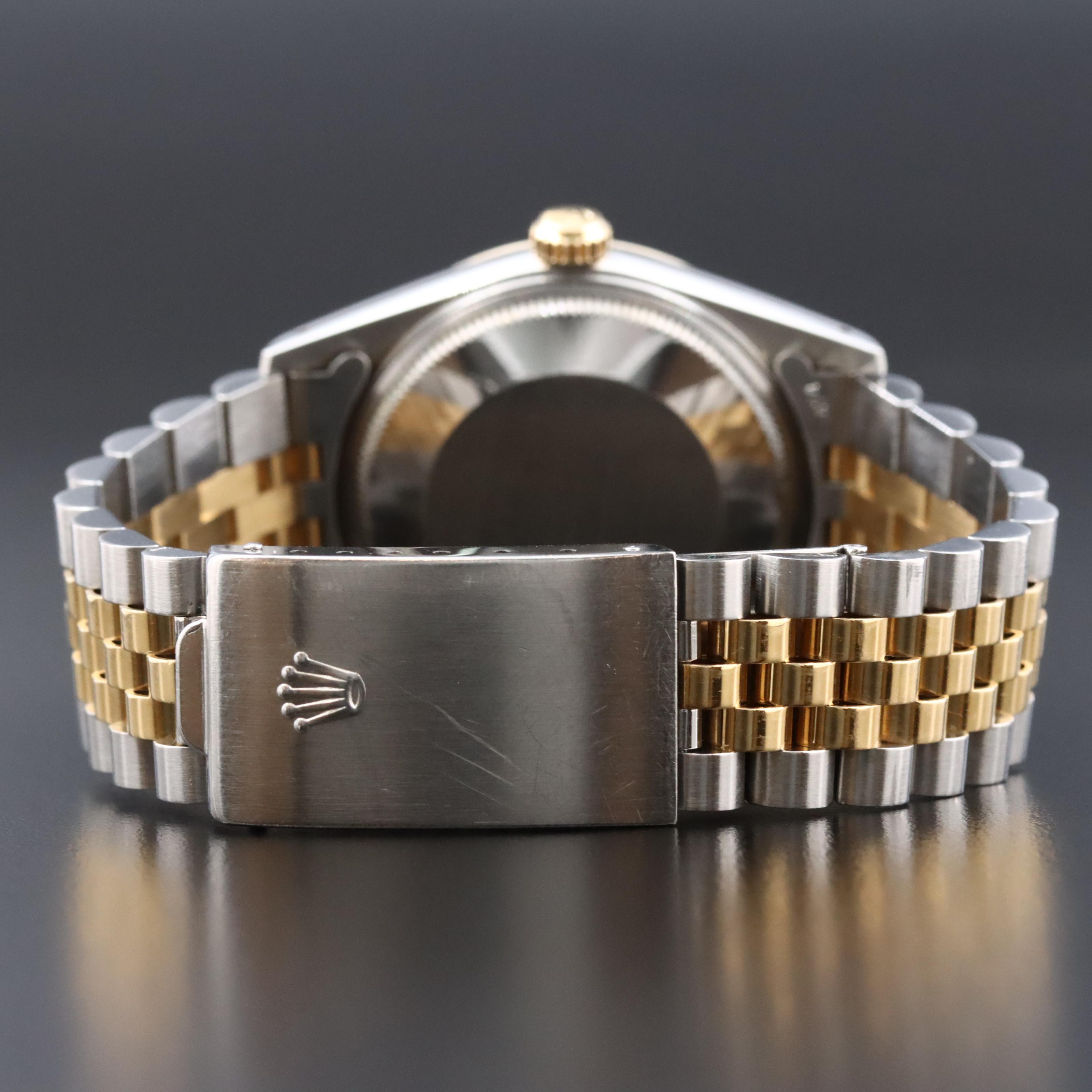 1981 Oyster Perpetual Date 15053 Engine Turned Bezel Watch