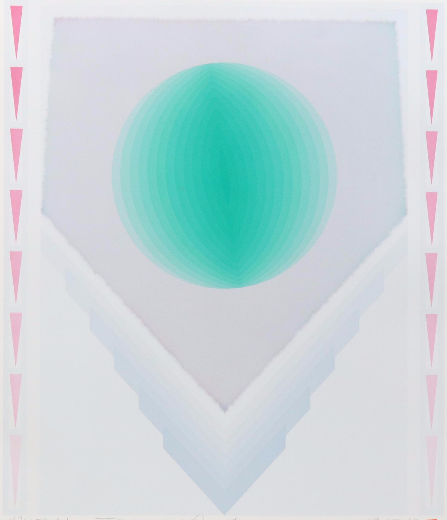 Nobuteru Shimotakahara Op Art Serigraph "Time and Space"