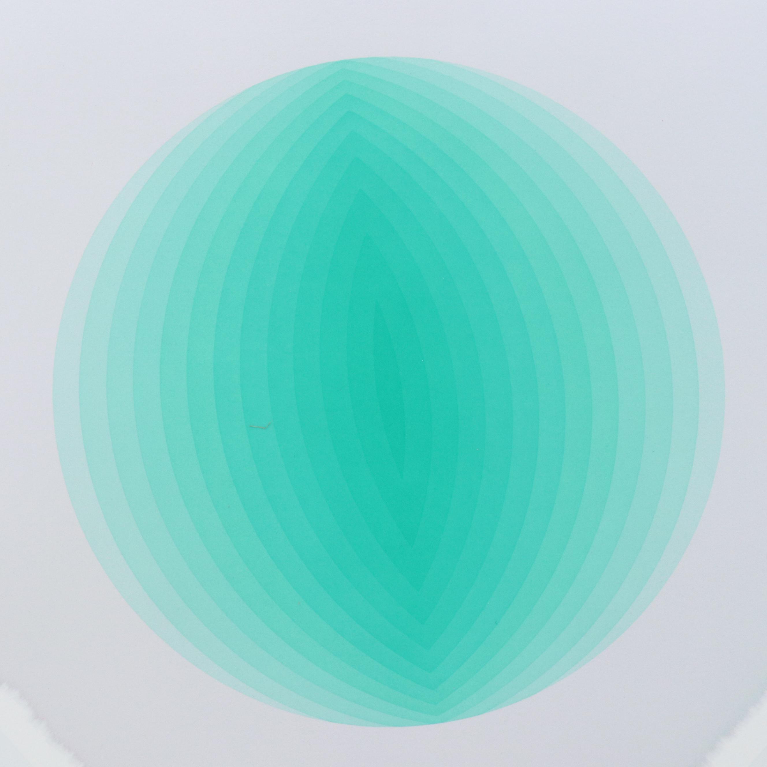 Nobuteru Shimotakahara Op Art Serigraph "Time and Space"