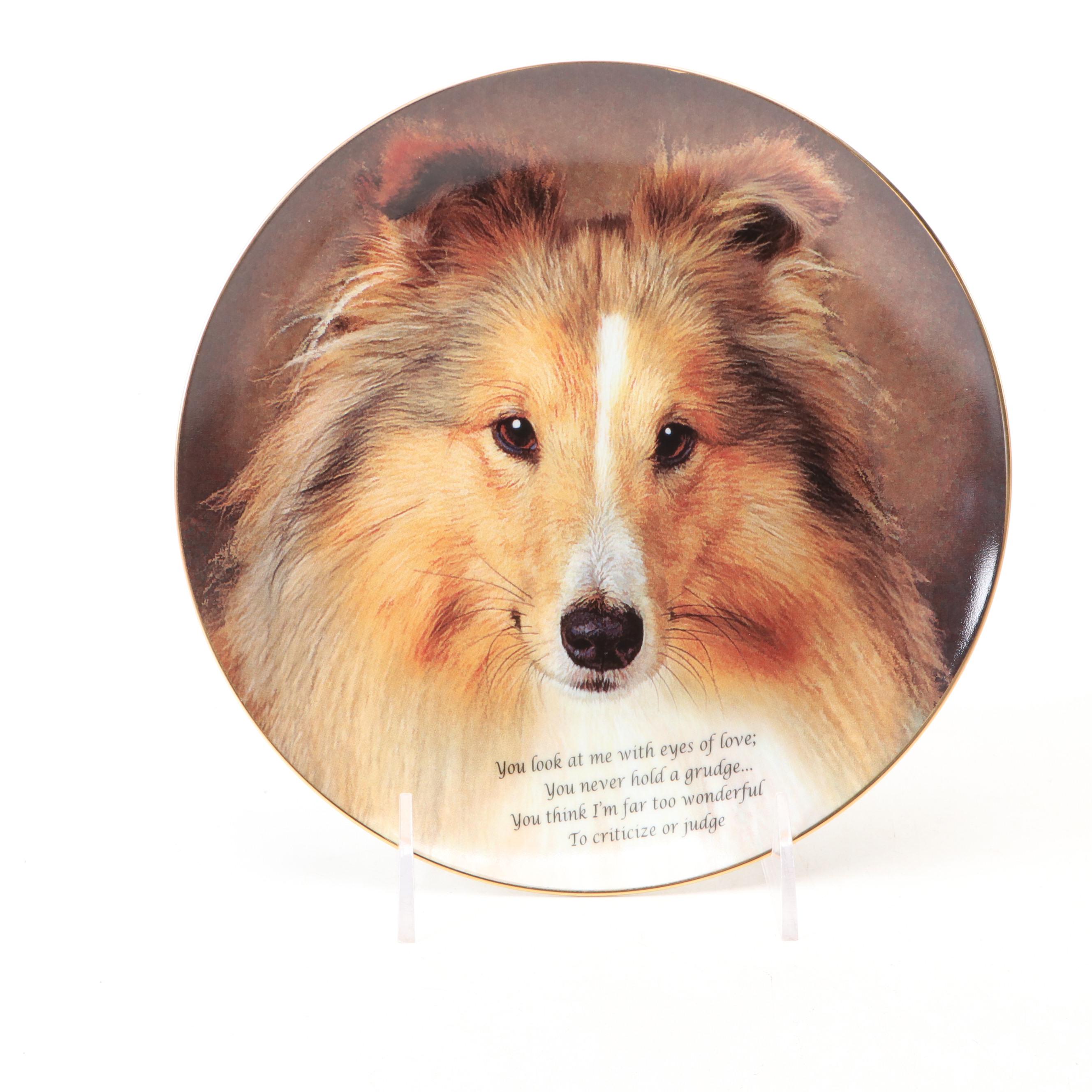 Danbury Mint "Sheltie" Limited Edition Ceramic Plate and More
