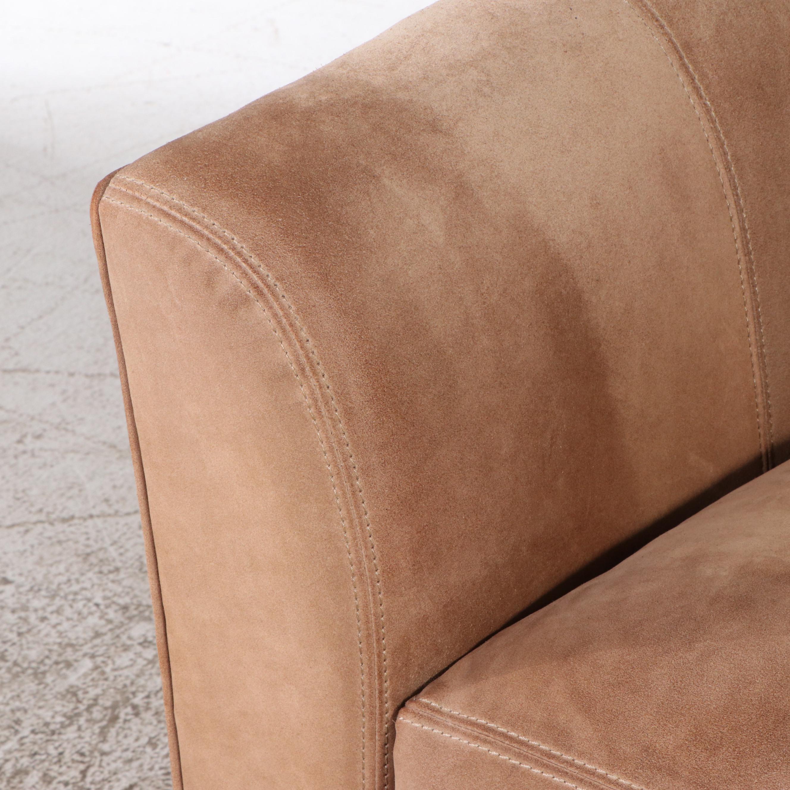 McCreary Modern Suede Swivel Armchair
