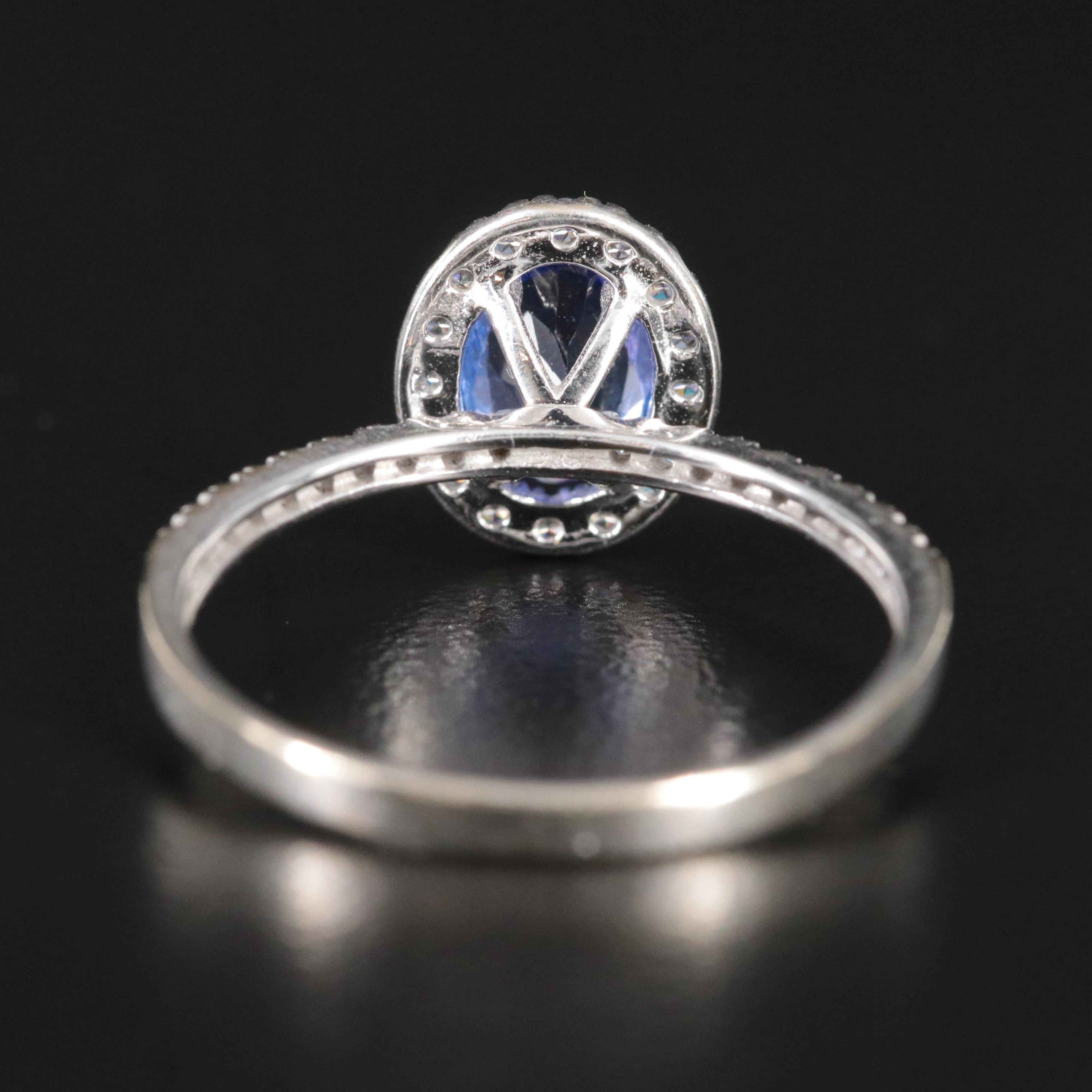 10K Tanzanite and CZ Ring