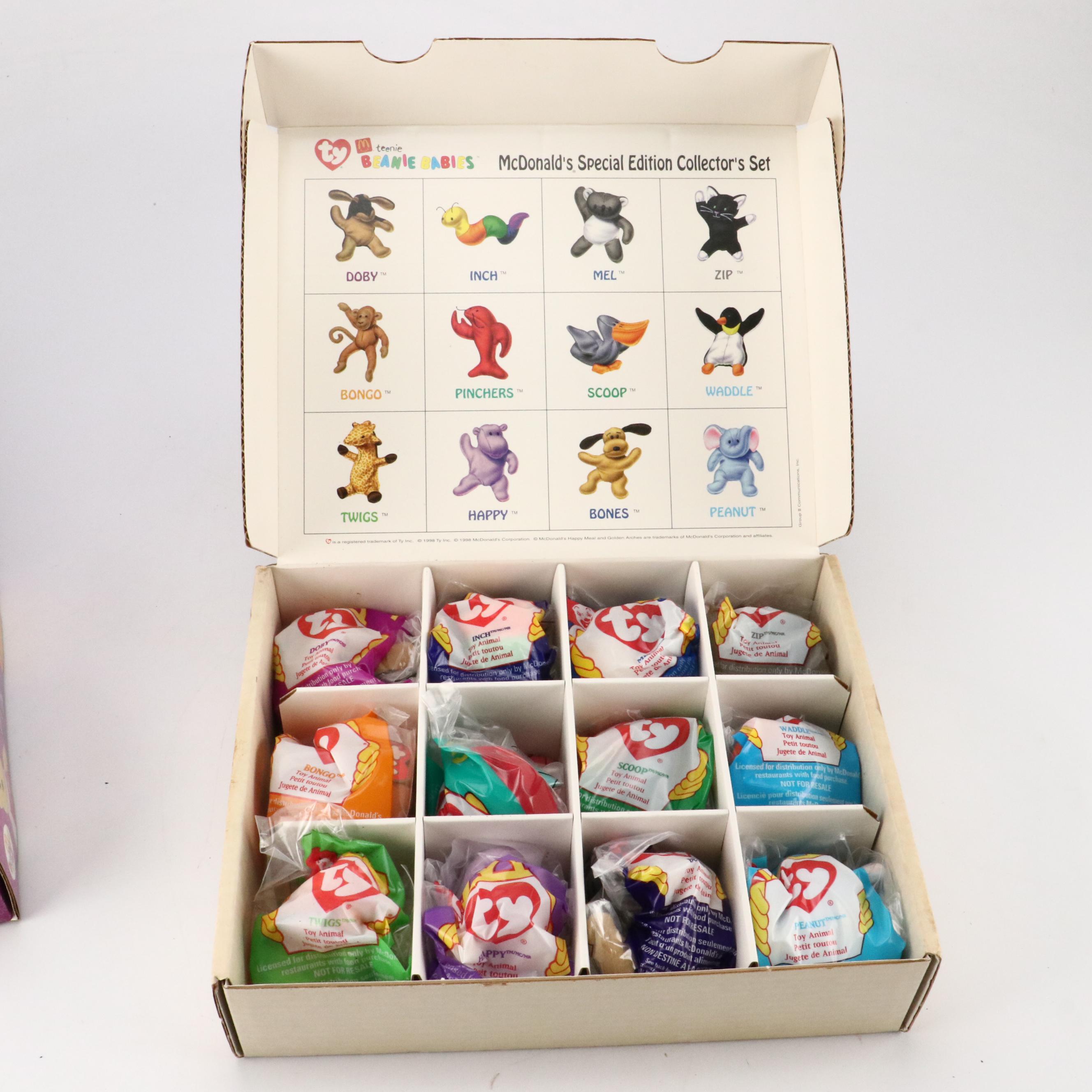 McDonald's 25th Anniversary and Special Edition Ty Beanie Babies Collector Sets