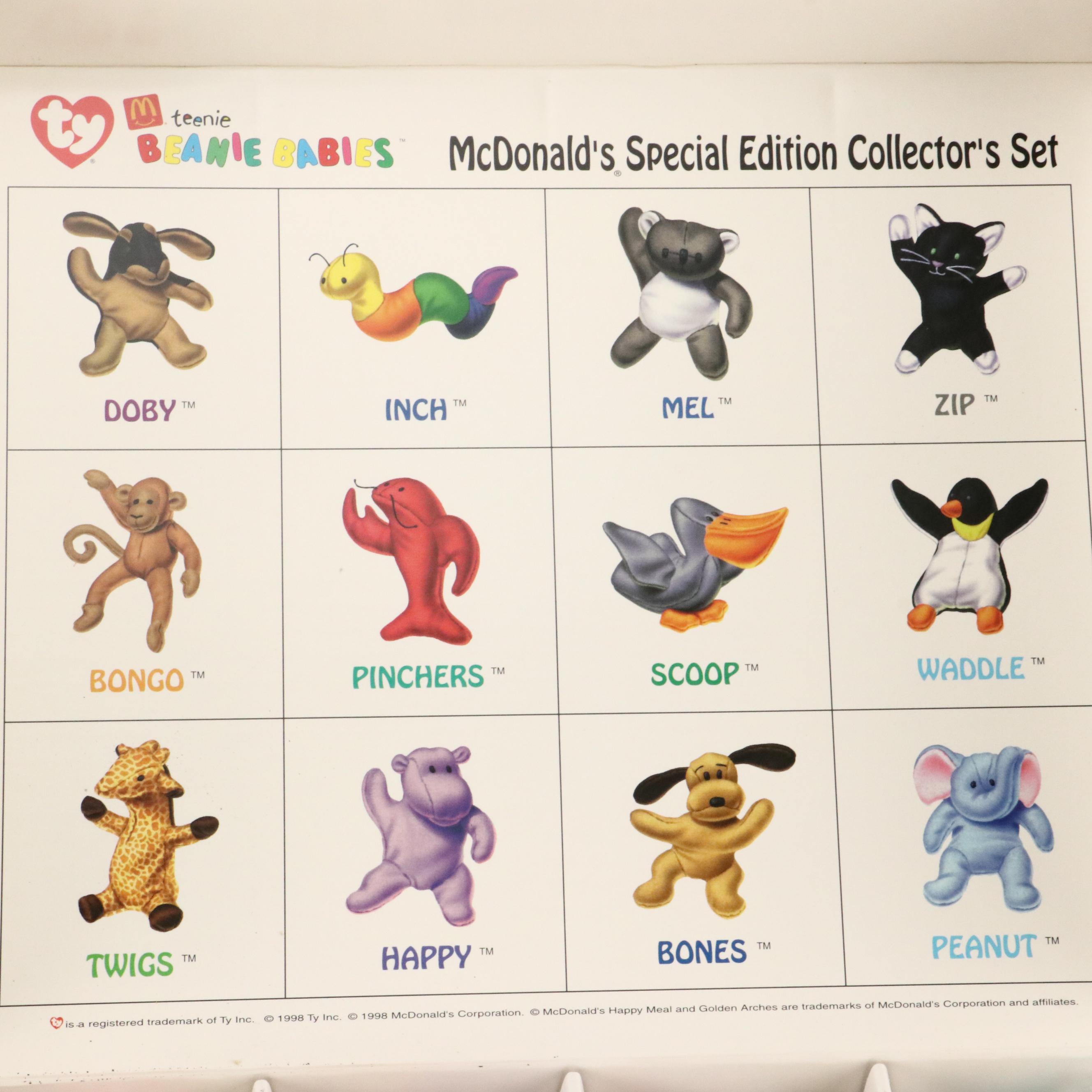 McDonald's 25th Anniversary and Special Edition Ty Beanie Babies Collector Sets