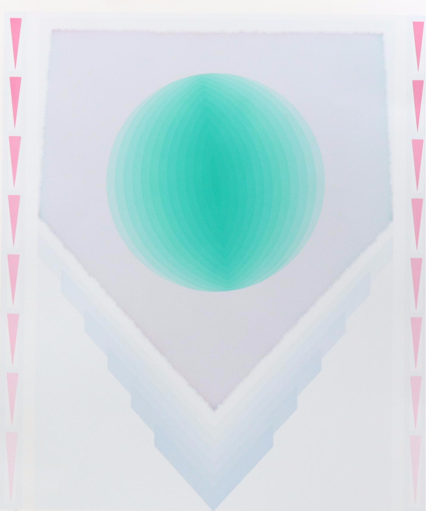 Nobuteru Shimotakahara Op Art Serigraph "Time and Space"