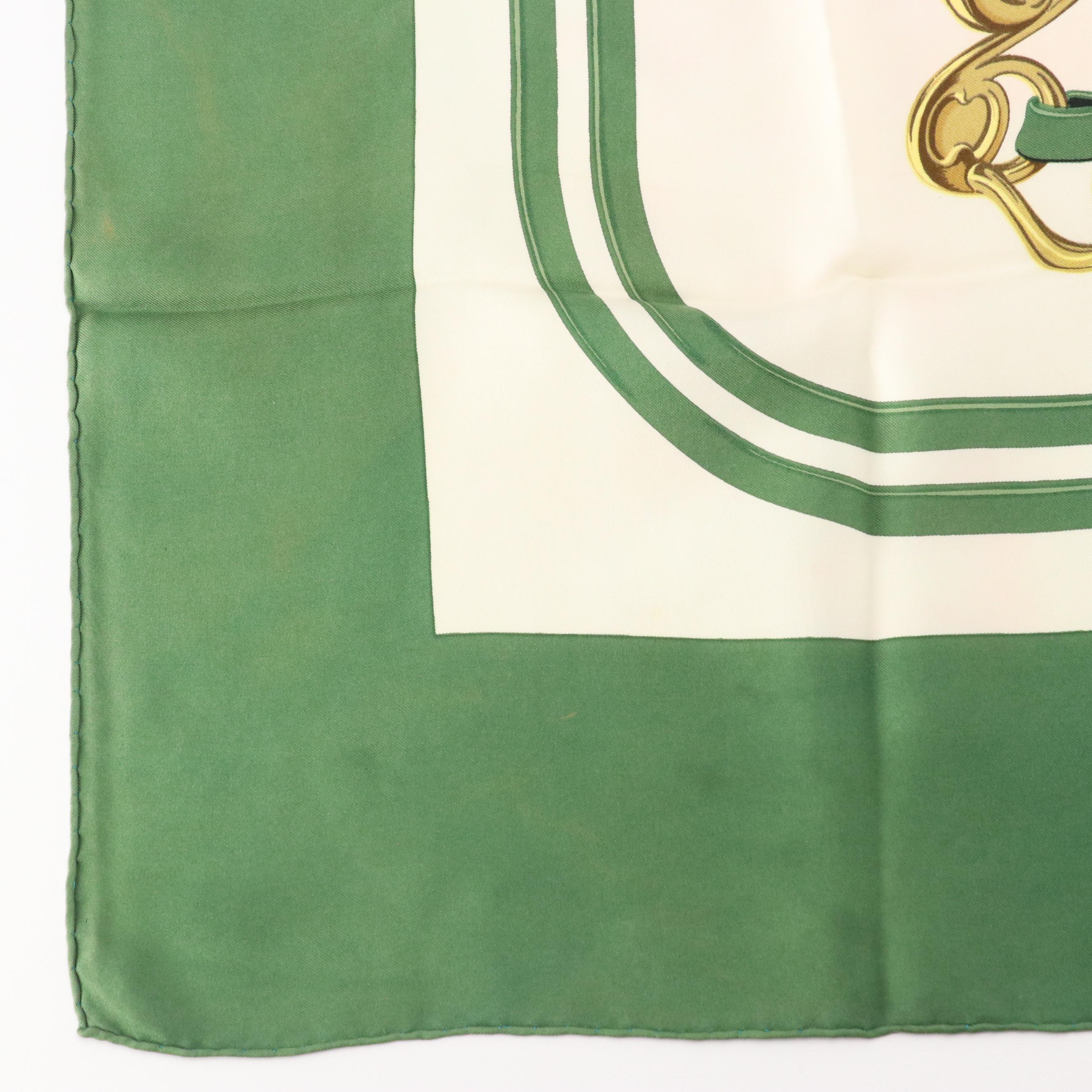 Hermès Early Issue "Brides de Gala" Scarf 90 in Silk Twill