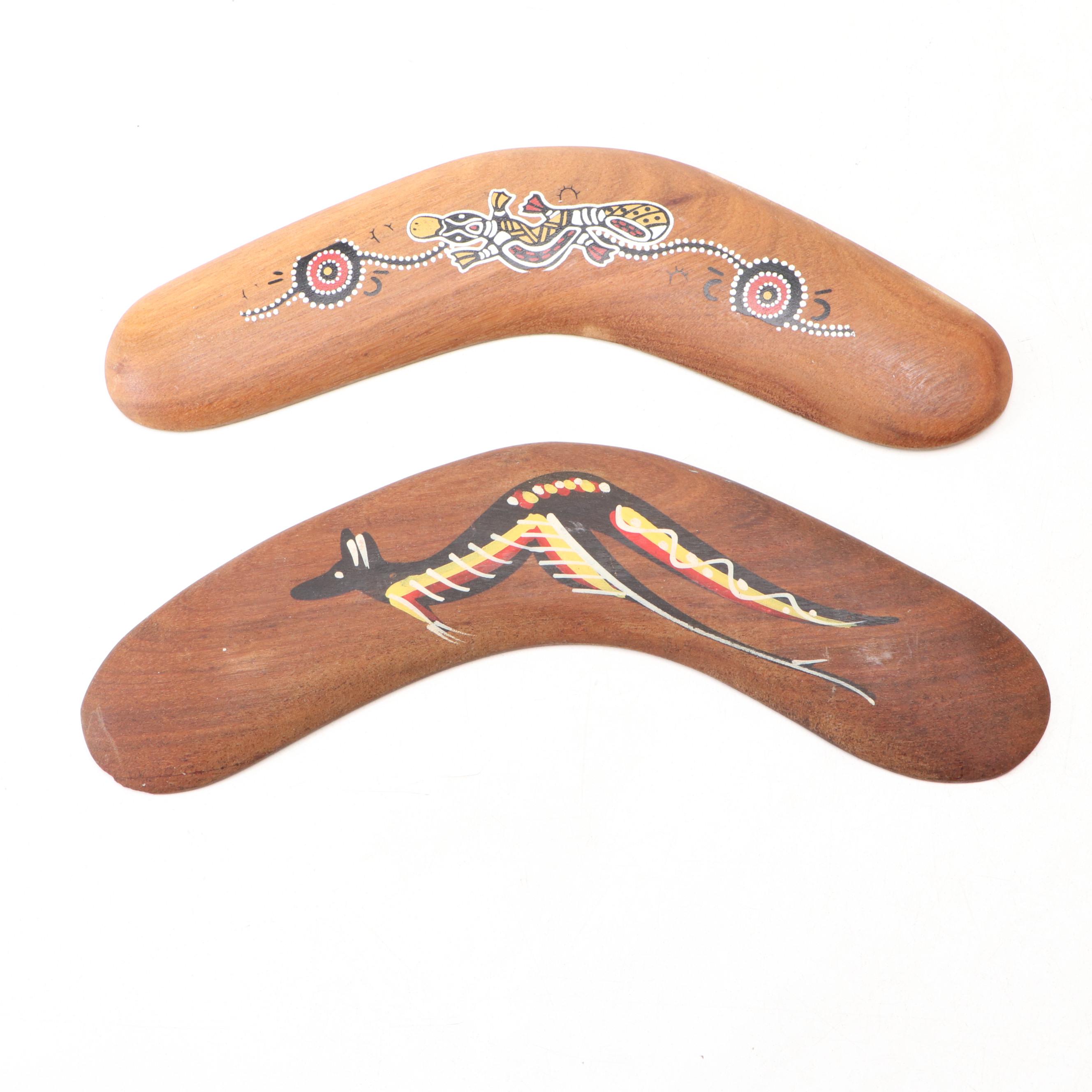 Bunabiri and Other Australian Paint-Decorated Boomerangs