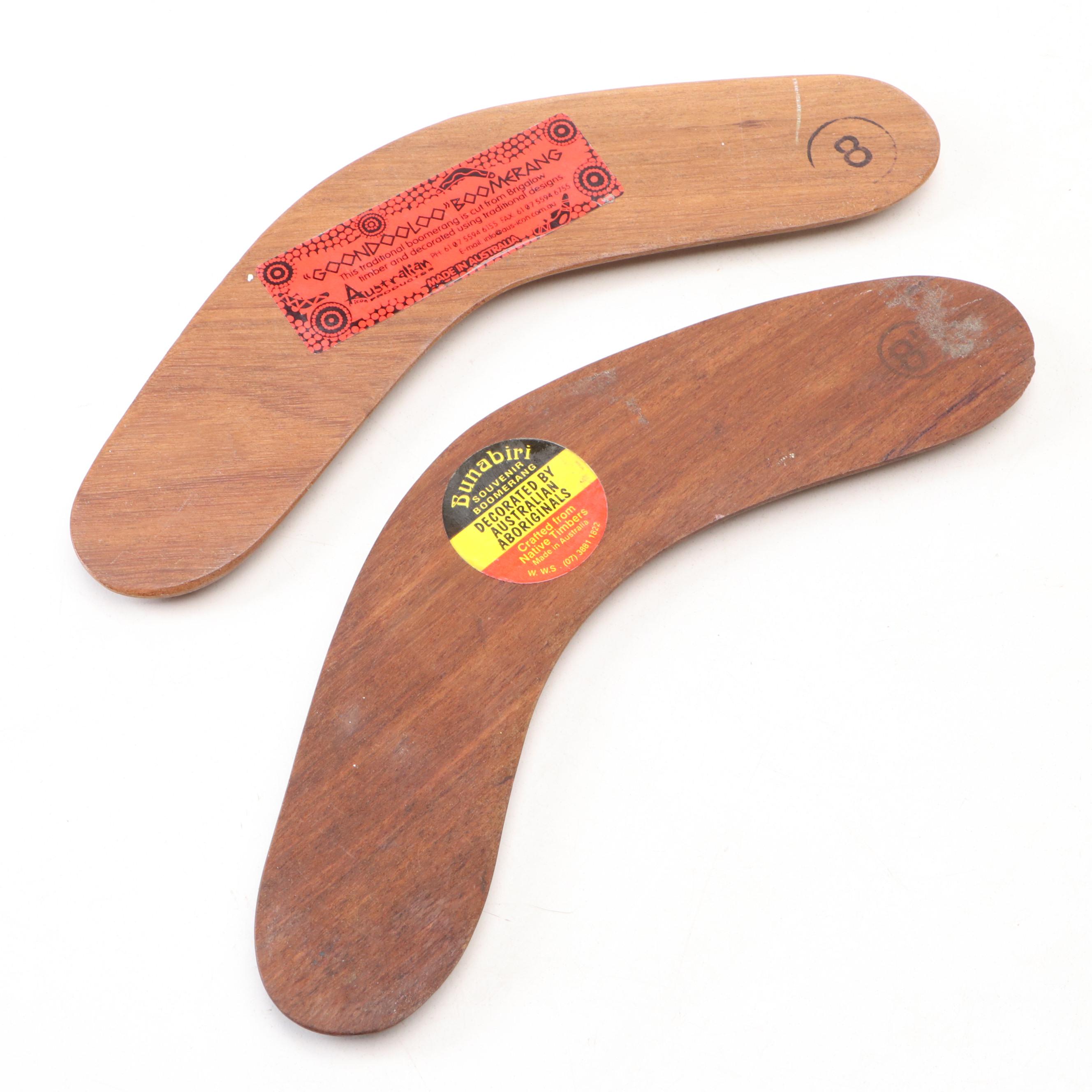Bunabiri and Other Australian Paint-Decorated Boomerangs