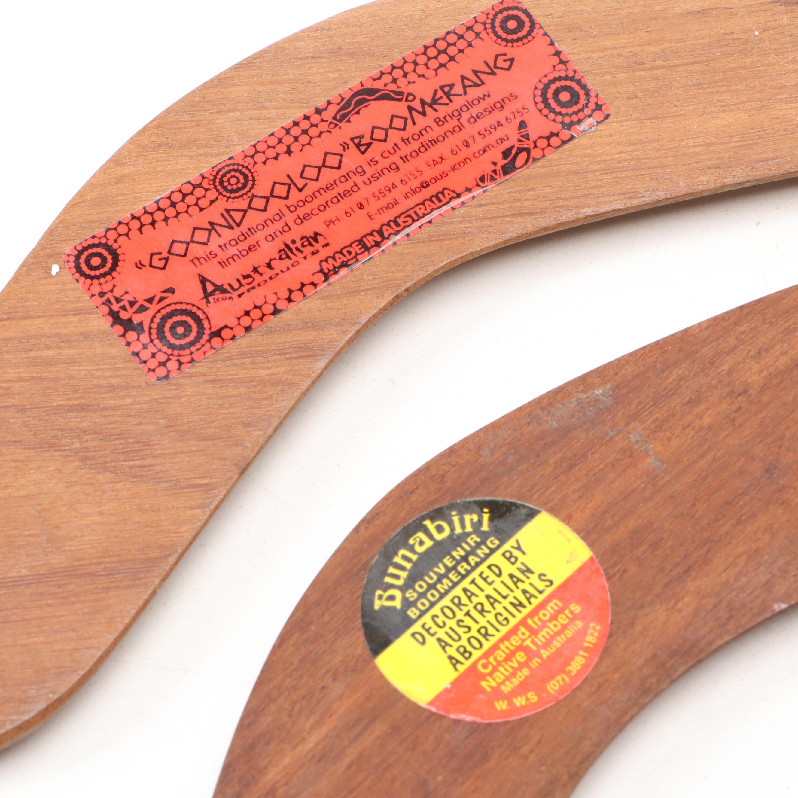 Bunabiri and Other Australian Paint-Decorated Boomerangs