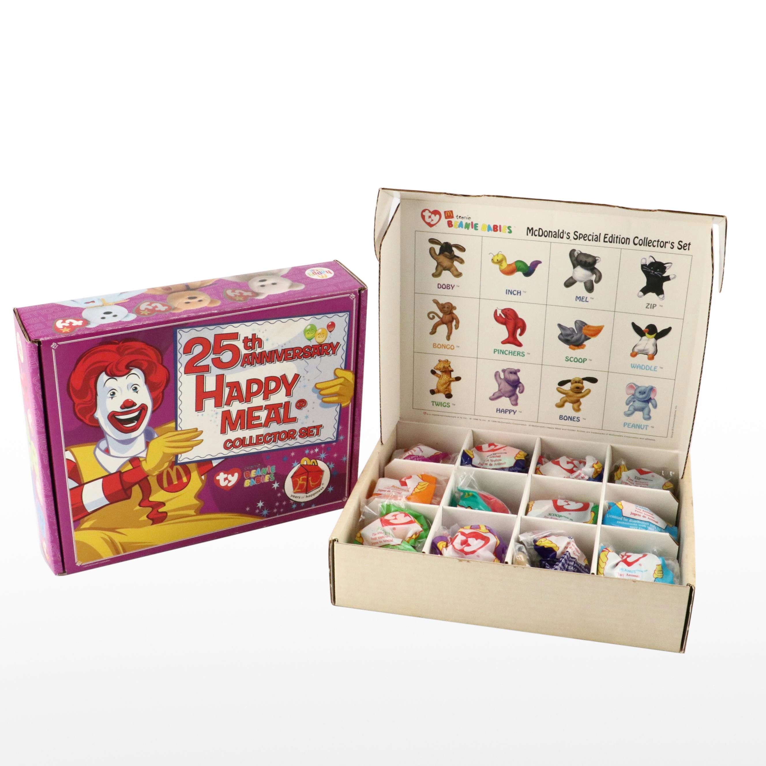 McDonald's 25th Anniversary and Special Edition Ty Beanie Babies Collector Sets