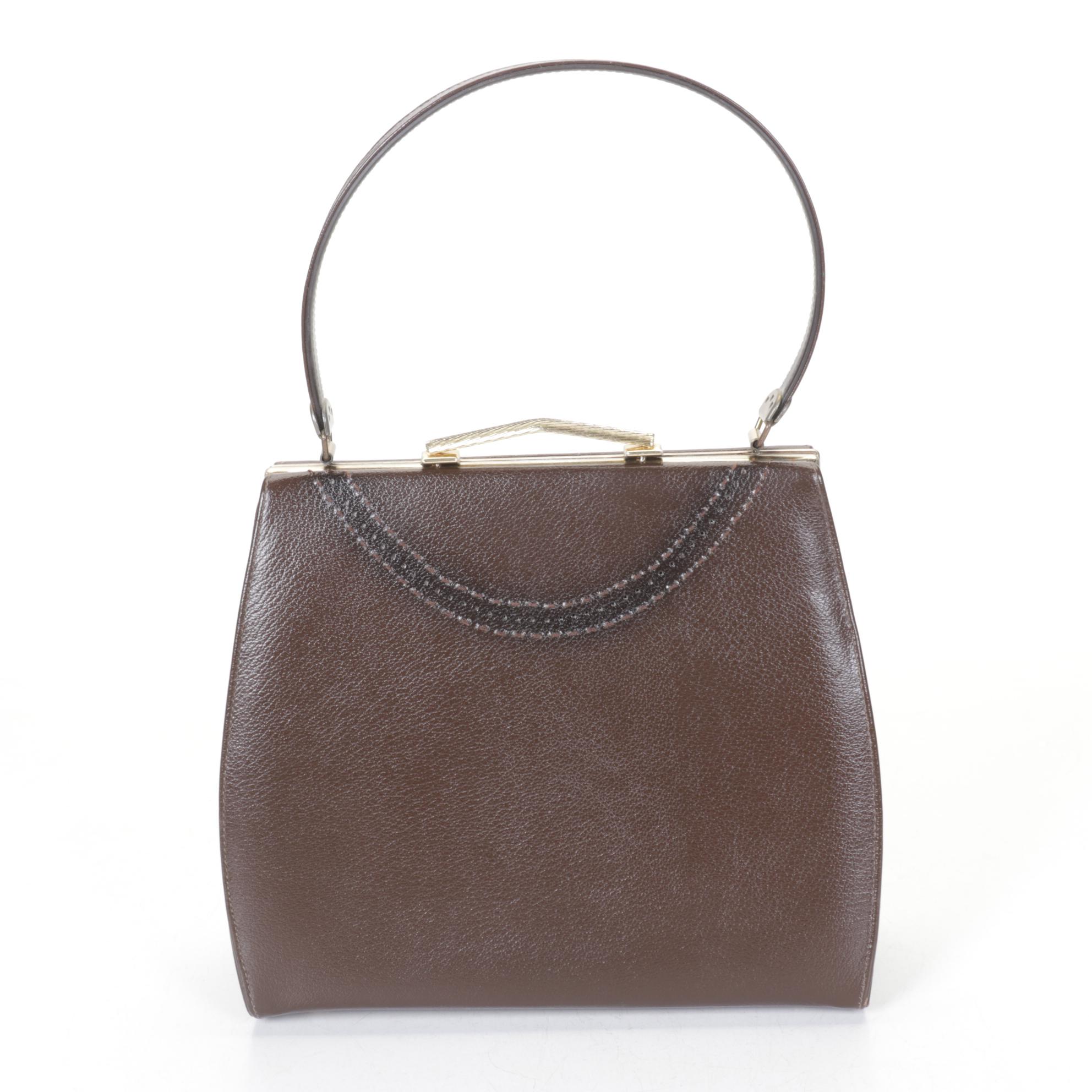 Ivory Beaded Clutch with Life Stride Brown Leather Satchel and Evening Purse