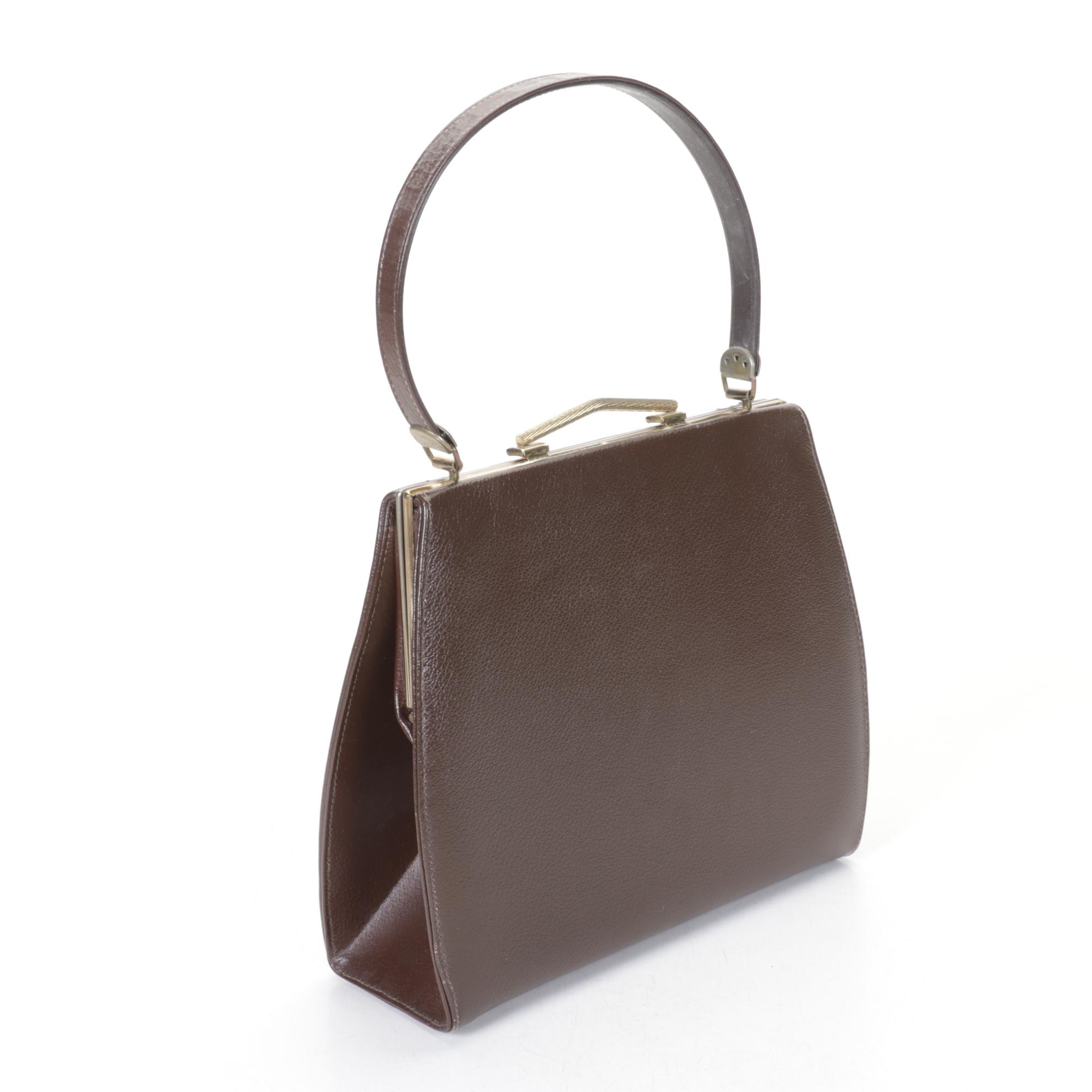 Ivory Beaded Clutch with Life Stride Brown Leather Satchel and Evening Purse