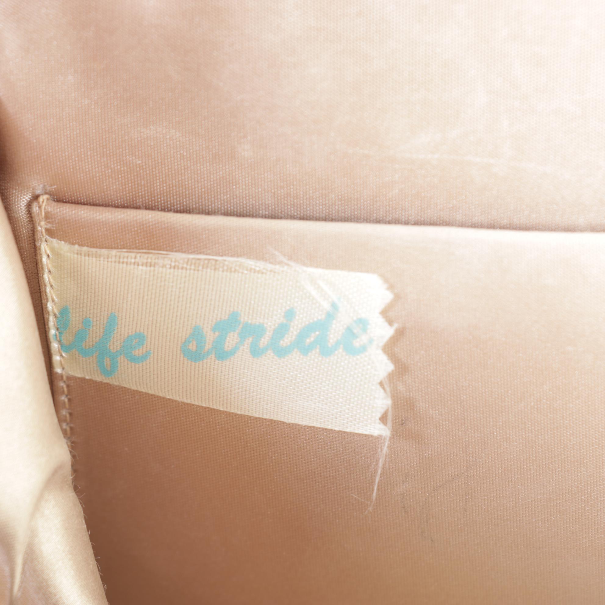 Ivory Beaded Clutch with Life Stride Brown Leather Satchel and Evening Purse