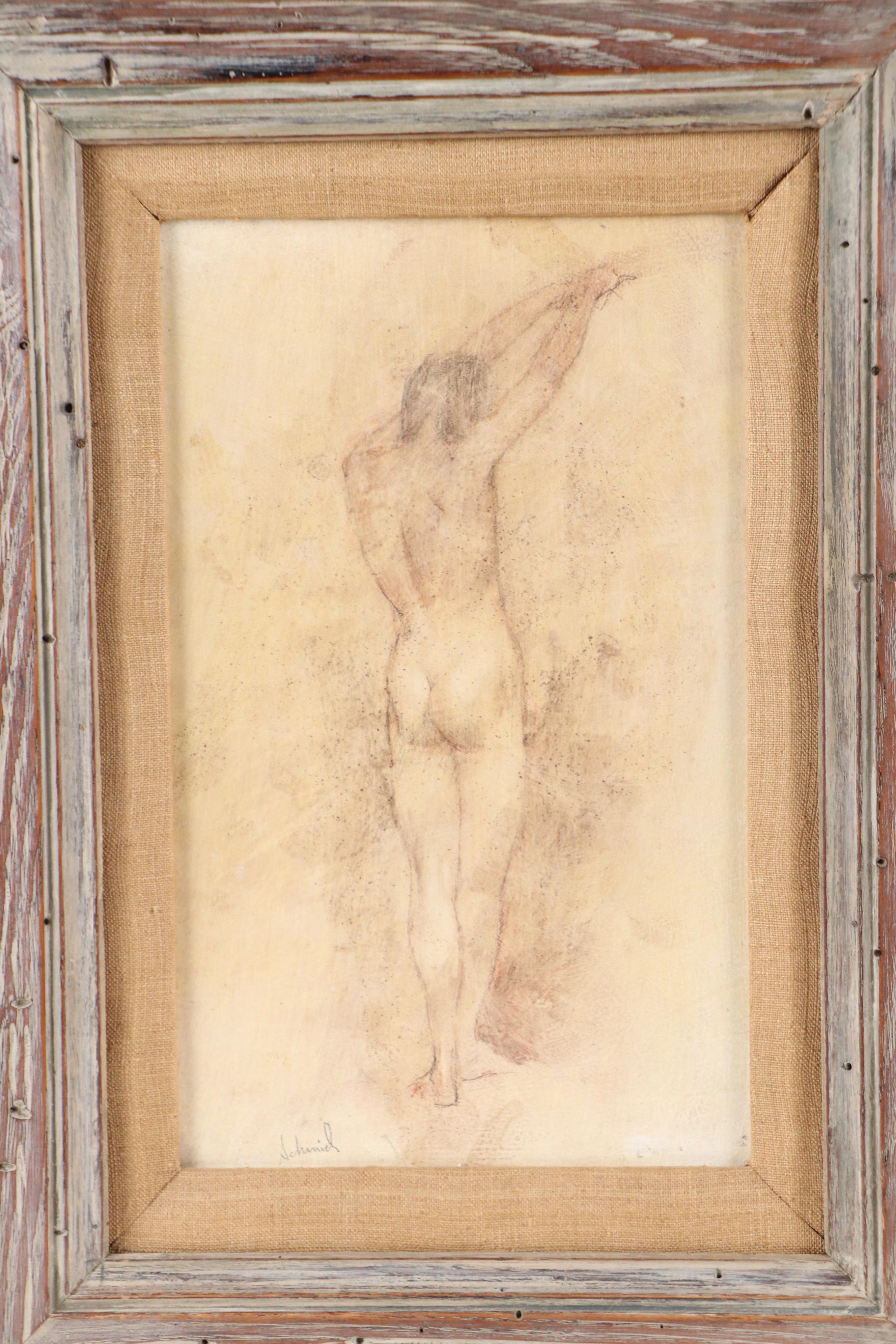 Richard Schmid Mixed Media Figure Drawing