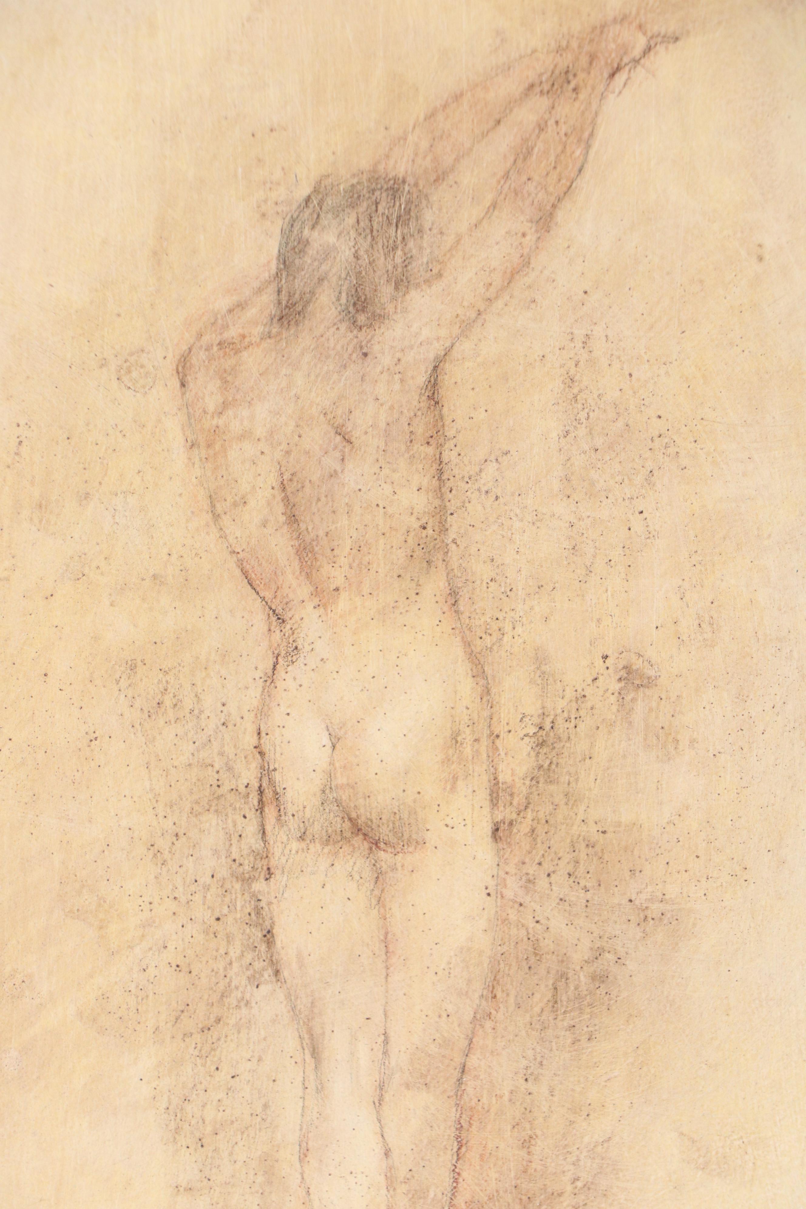 Richard Schmid Mixed Media Figure Drawing