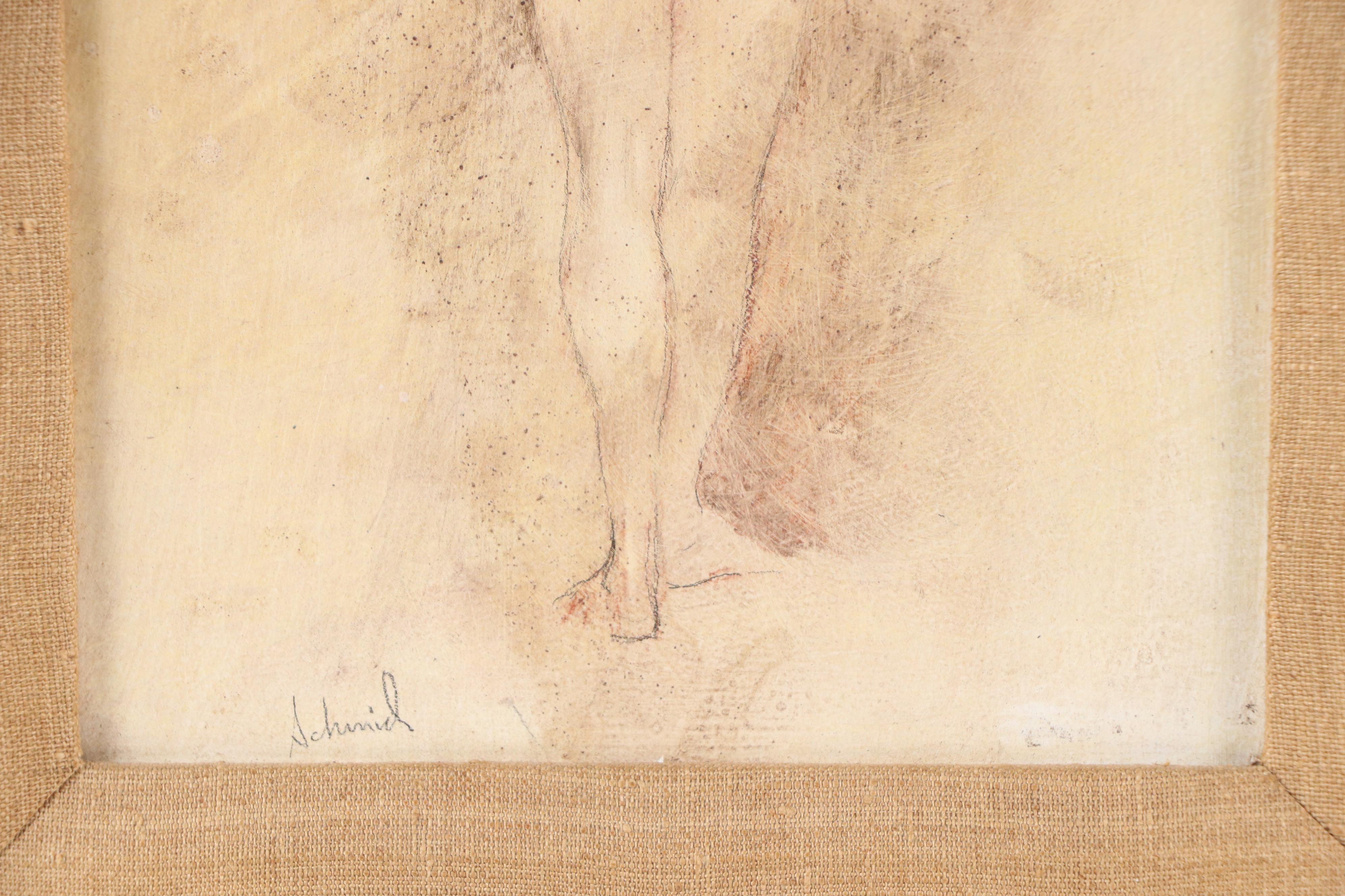 Richard Schmid Mixed Media Figure Drawing